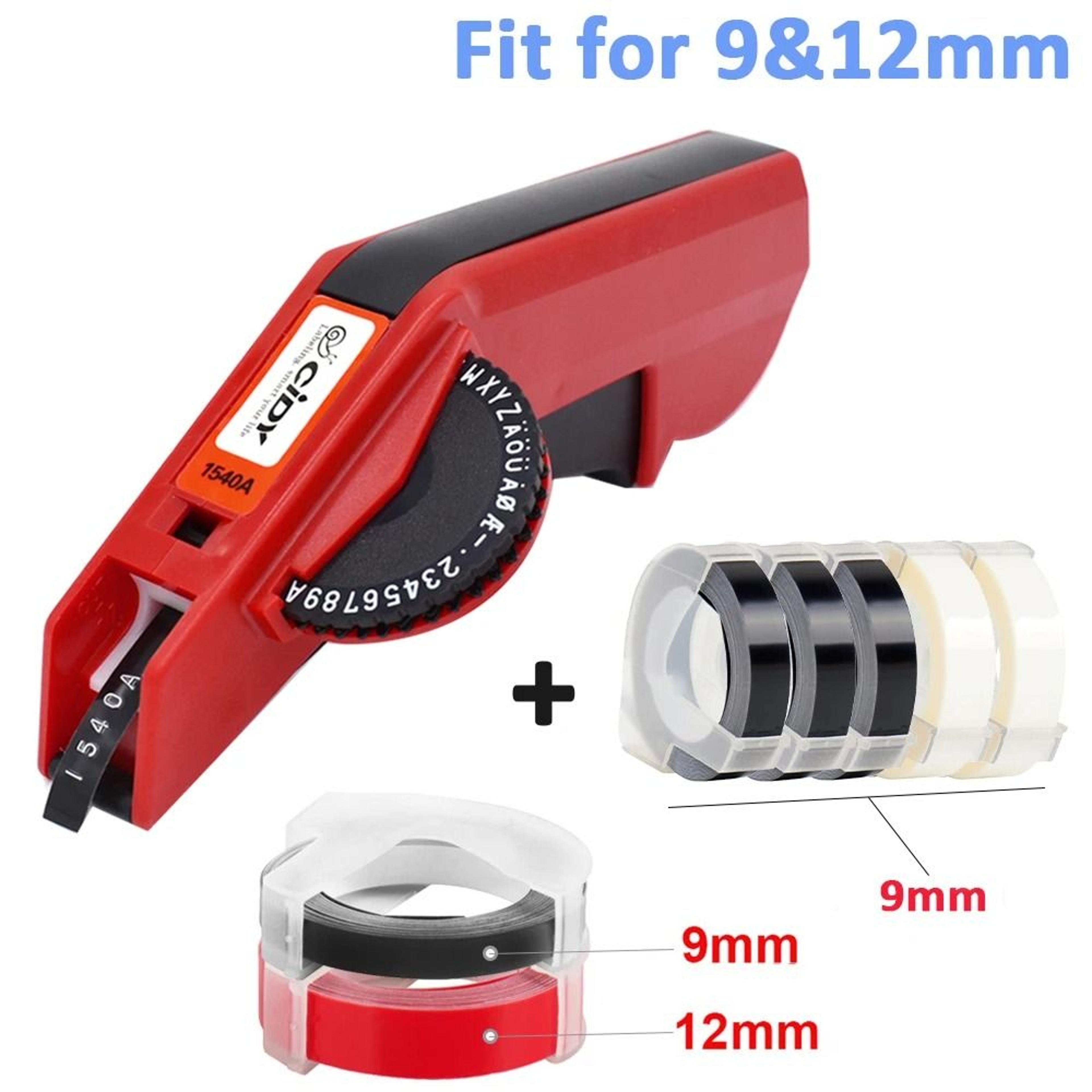 Manual 3D Embossing Label Maker With 7 Colorful Tape Rolls 5