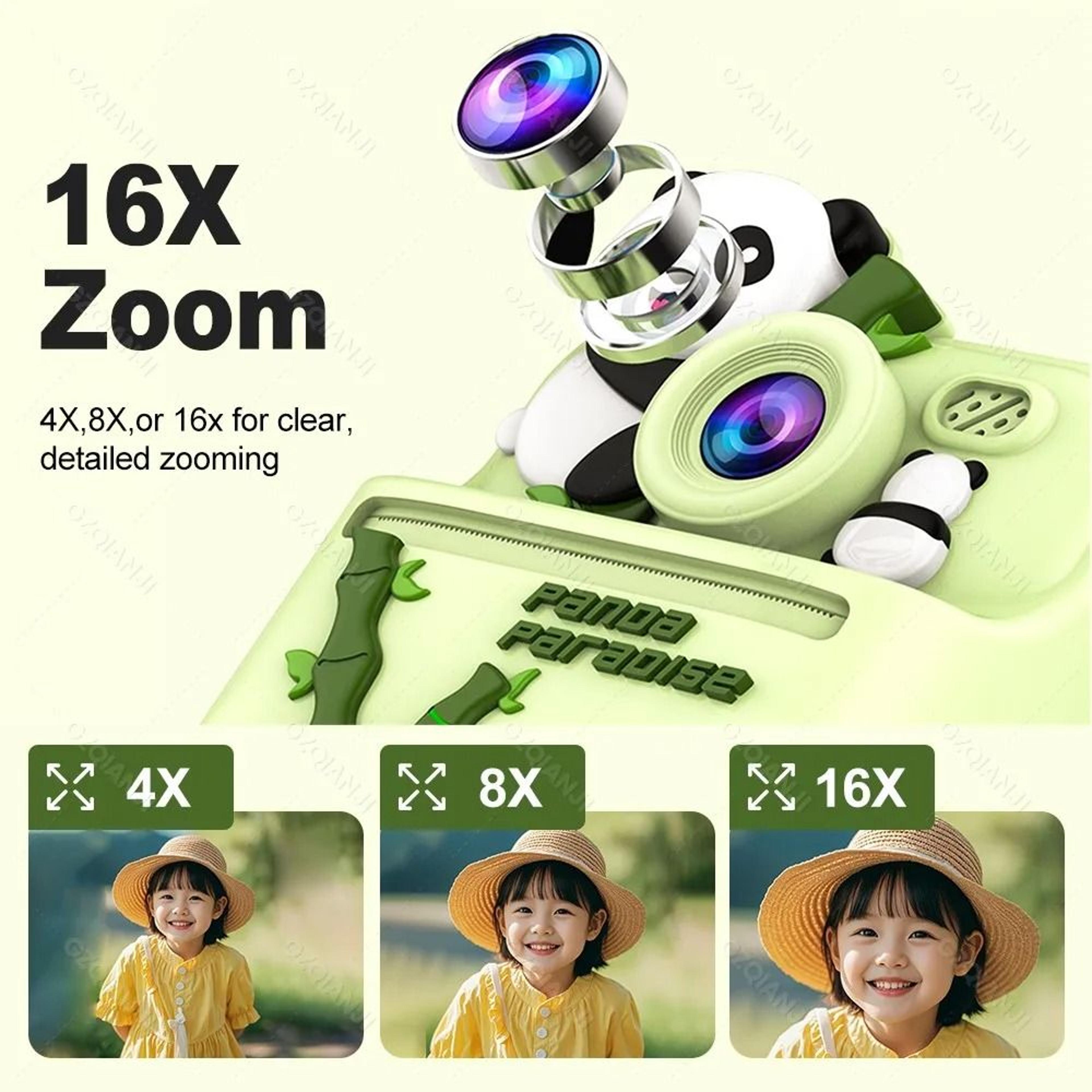 Kids Instant Print Digital Camera With 1080P Video And Thermal Photo Printer 9