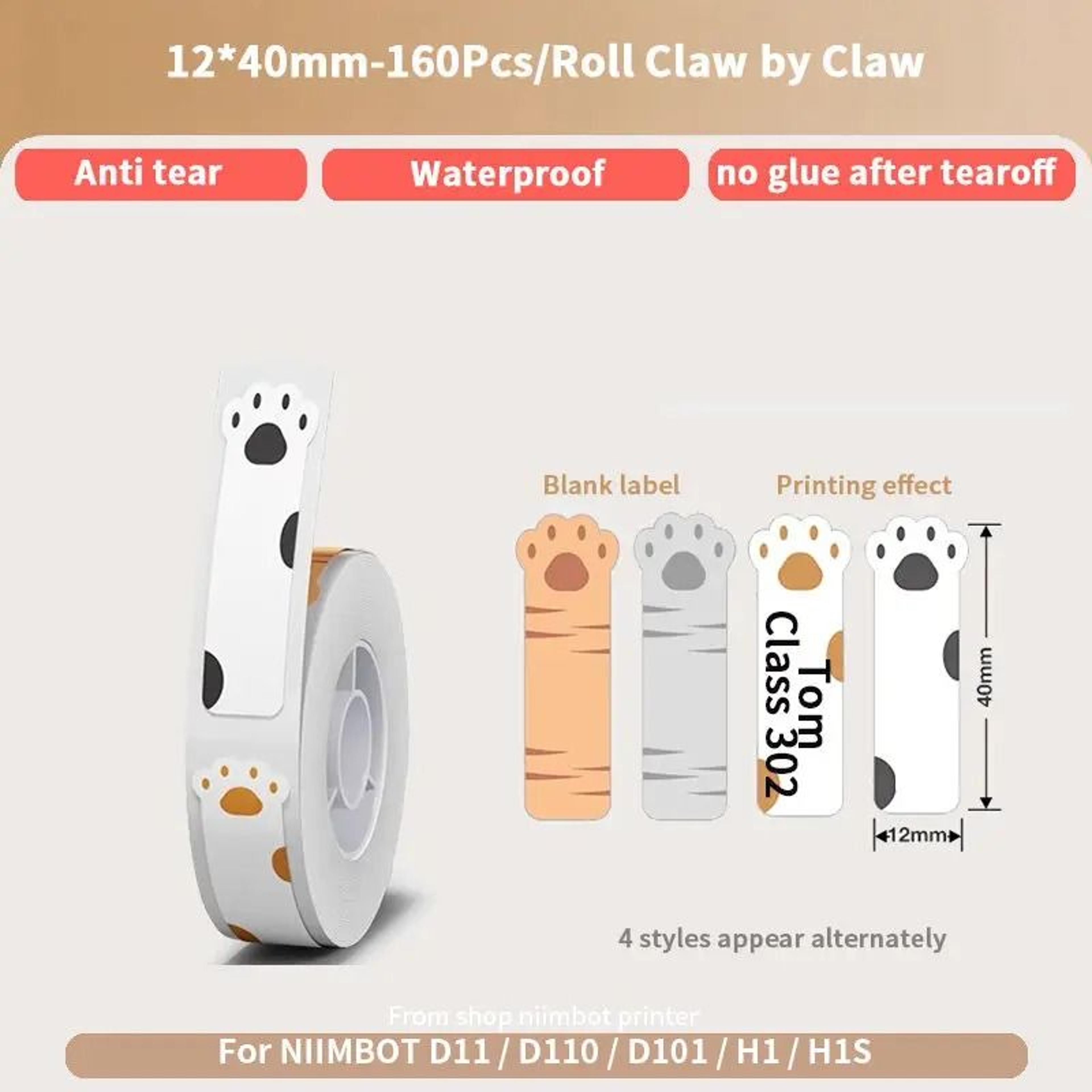 Waterproof Thermal Label Sticker Roll For Easy Cable And Storage Organization 8