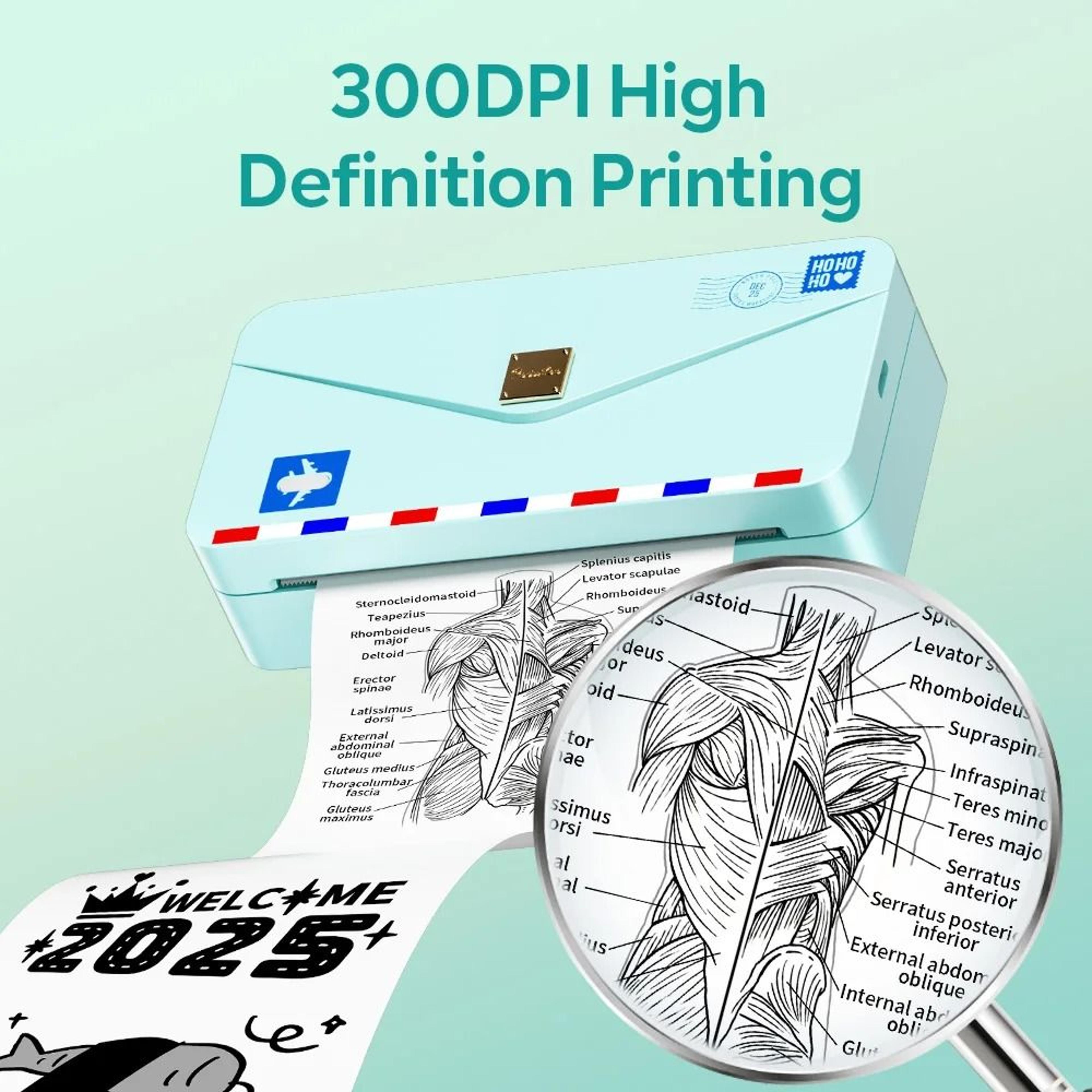 Compact Bluetooth Thermal Photo Printer For Journaling And Creative Stickers 8