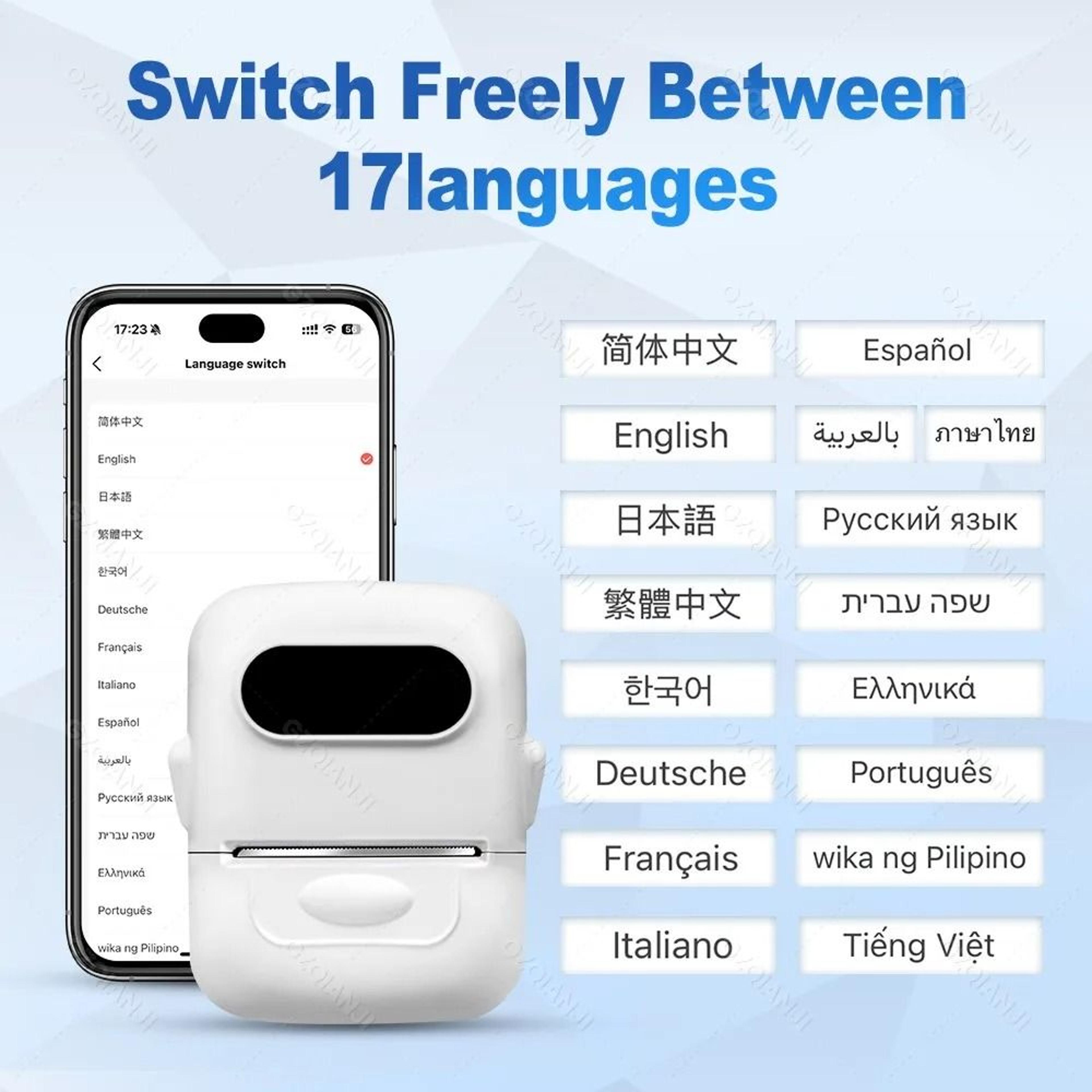 Compact Wireless Thermal Sticker Printer For Home And Office Organization 15