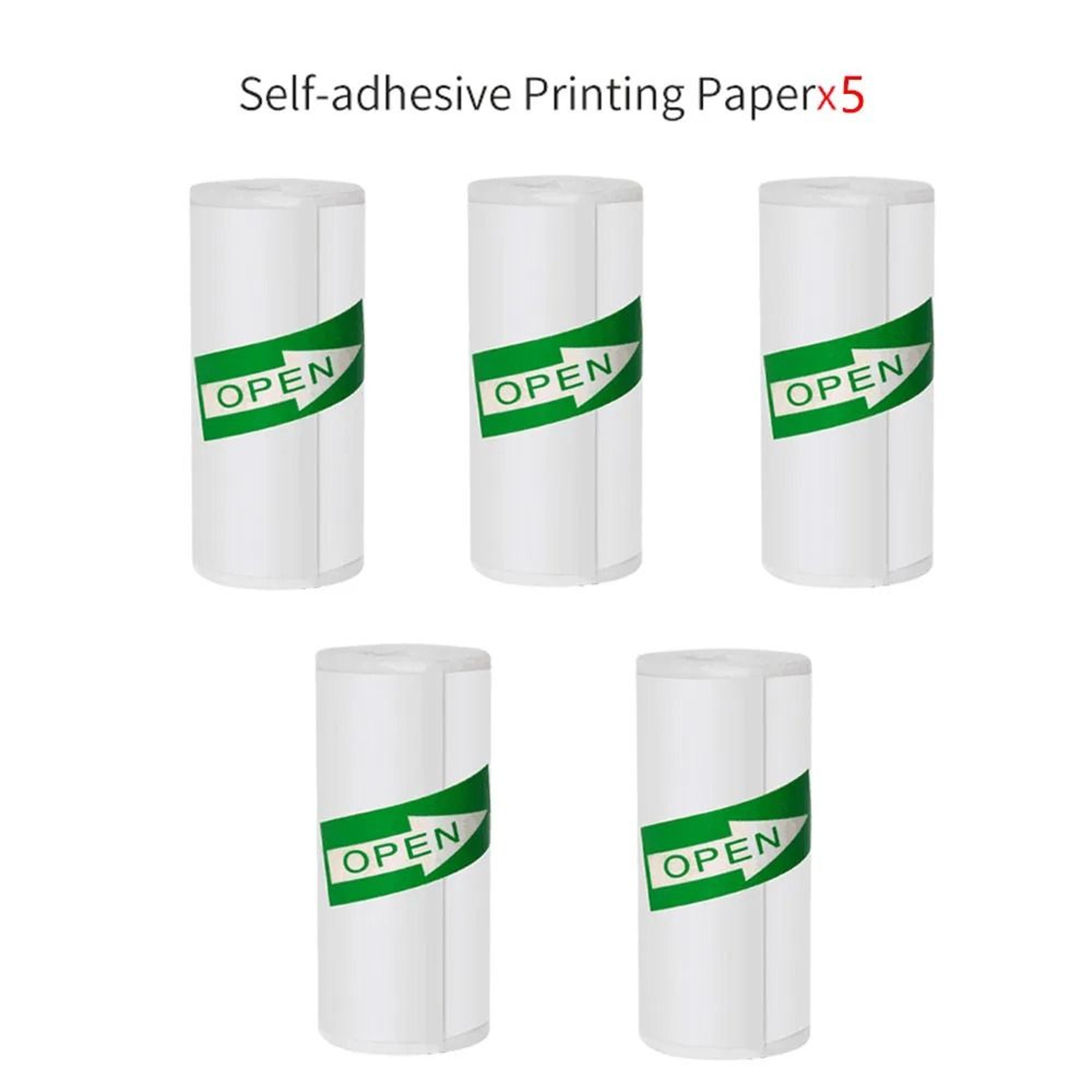 57x25mm Self Adhesive Thermal Sticker Paper Rolls For Mini Photo Printers 6