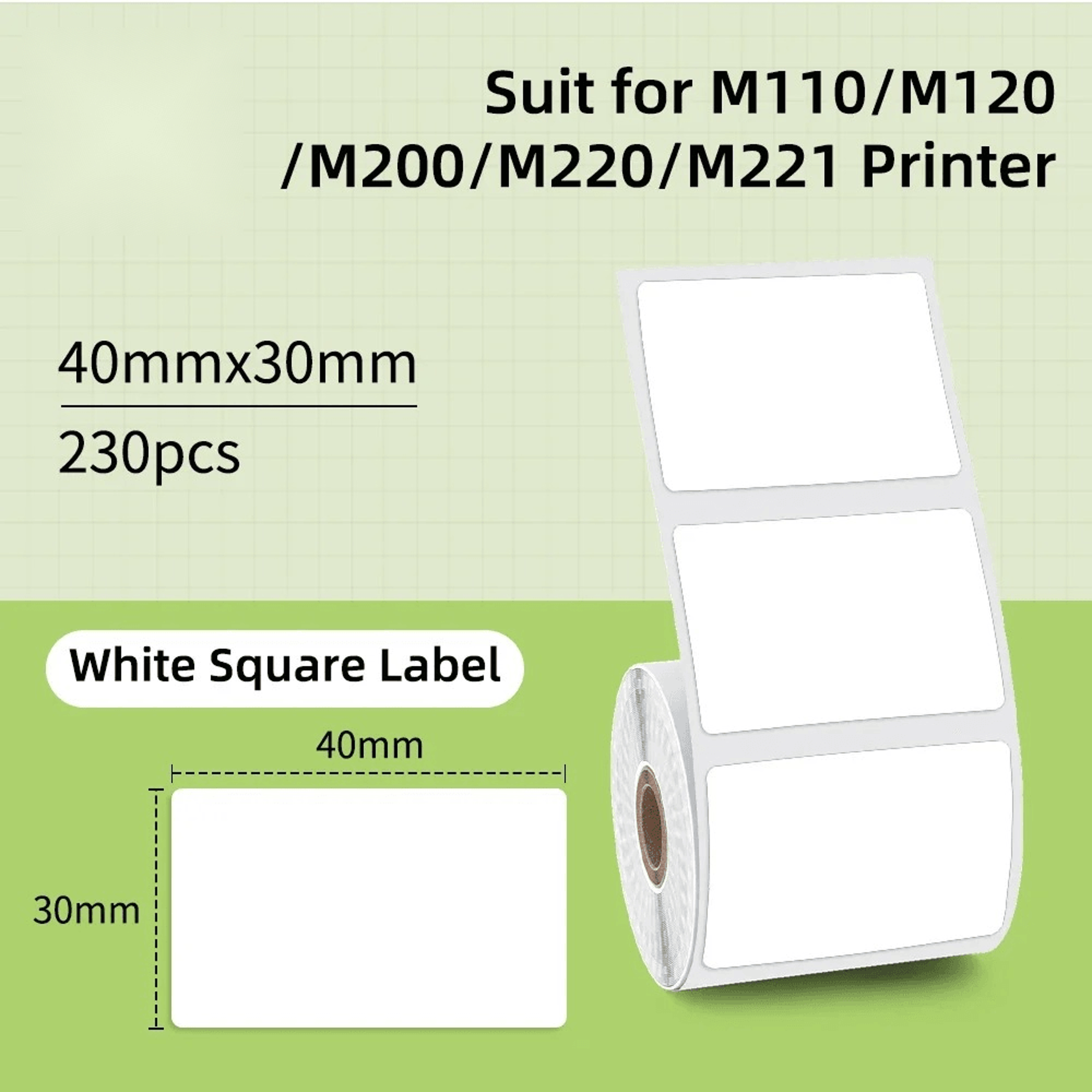 Waterproof White Thermal Label Stickers For Home And Business Organization 11