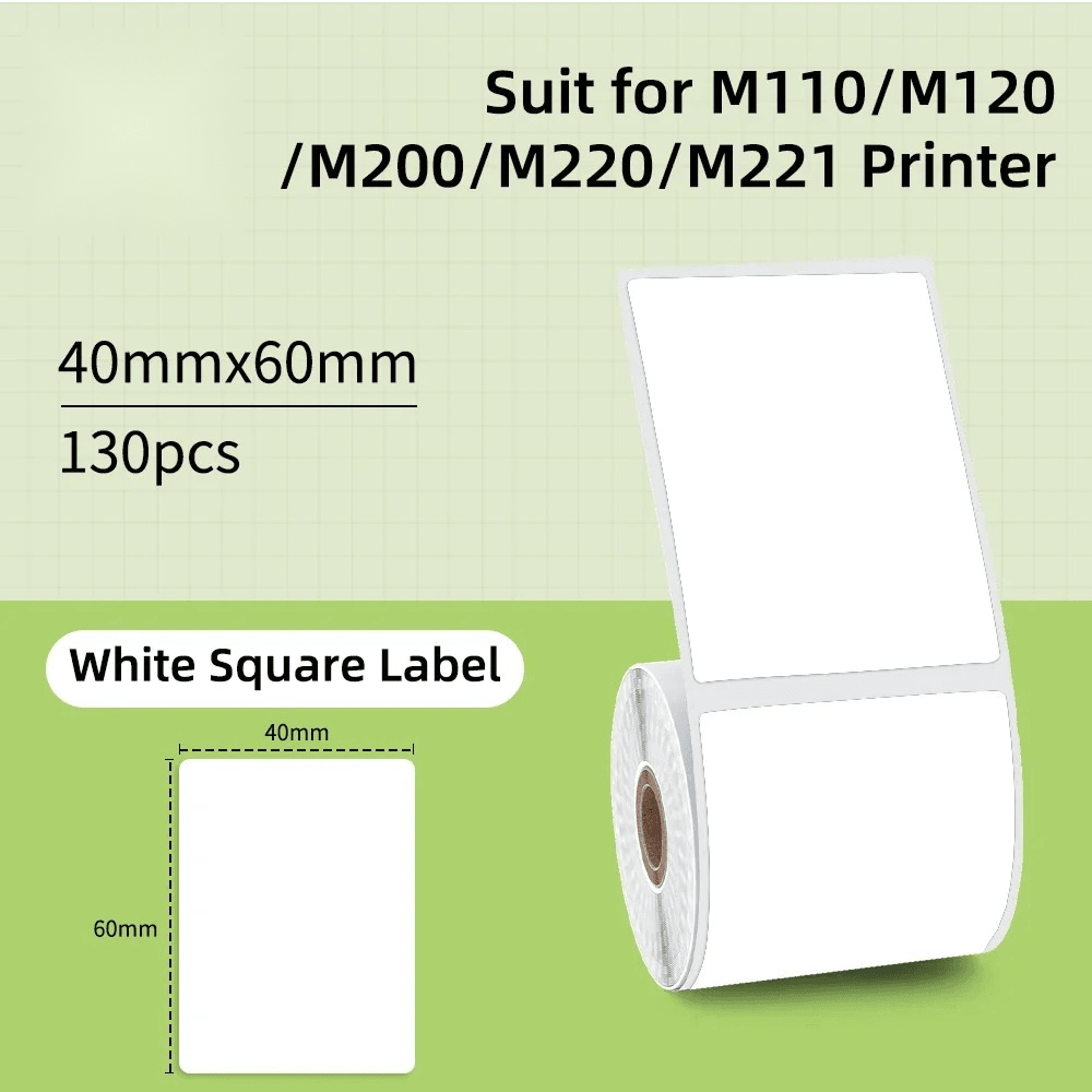 Waterproof White Thermal Label Stickers For Home And Business Organization 14