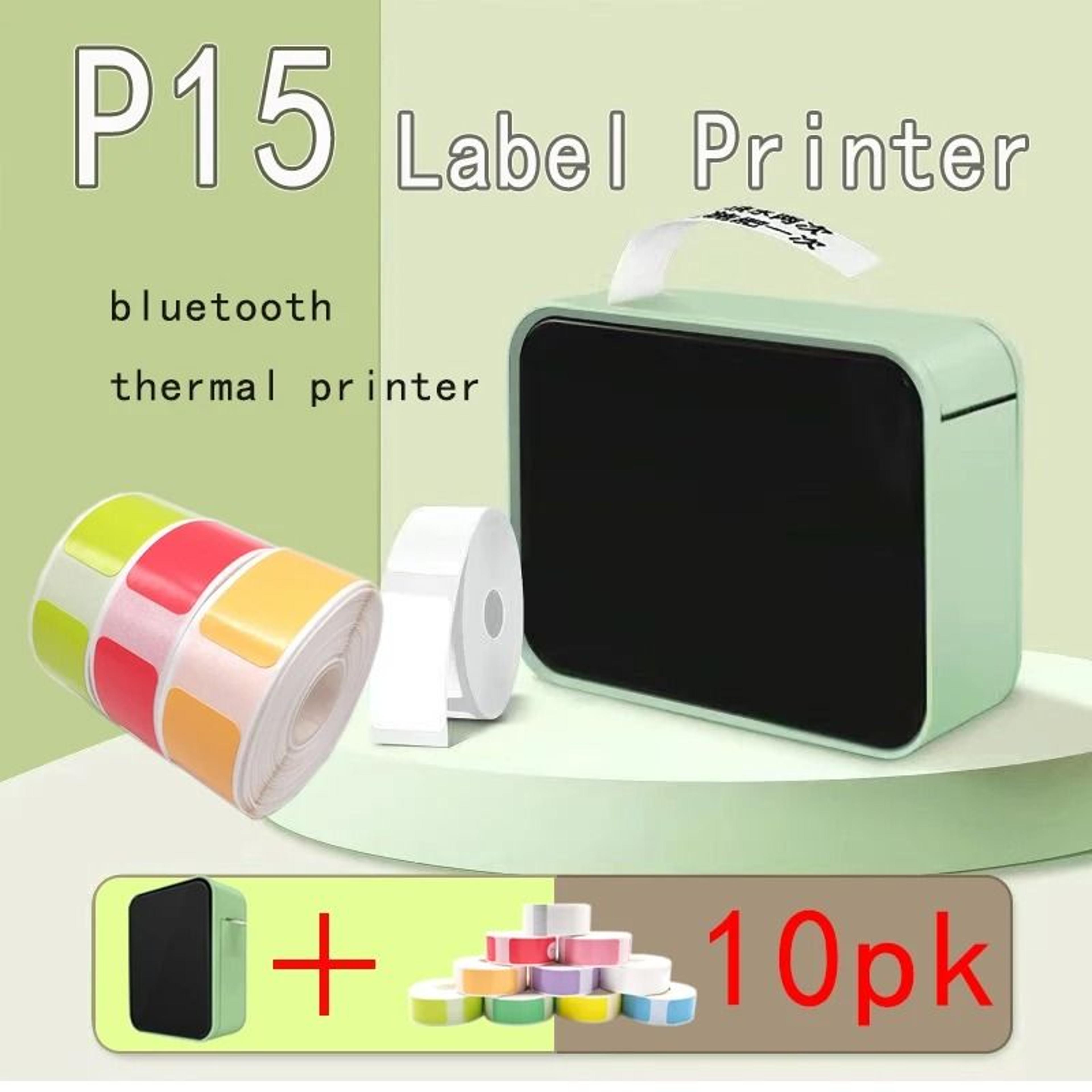 mini wireless bluetooth thermal label maker for home and office