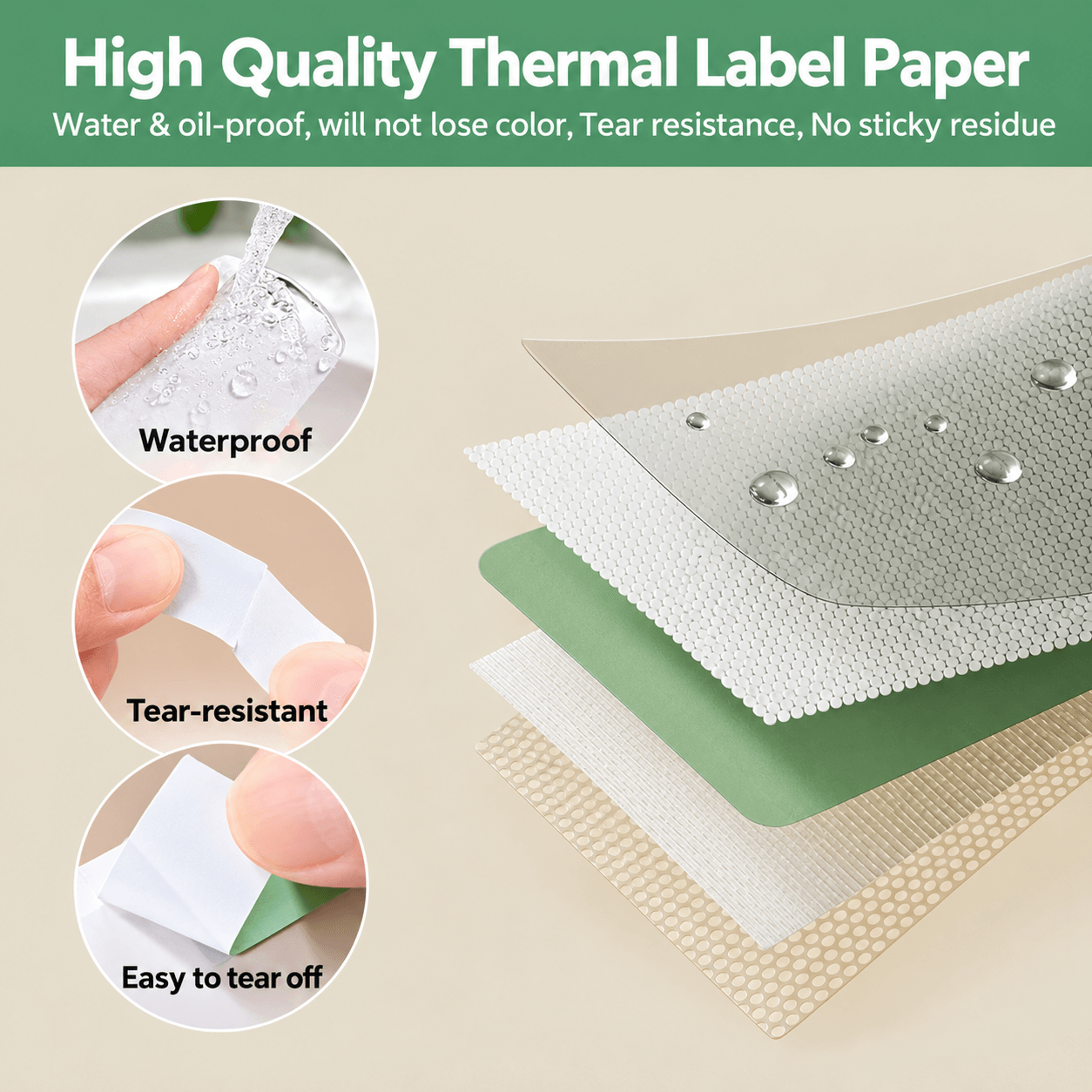 Waterproof Thermal Label Tape For Cable And Home Organization 12