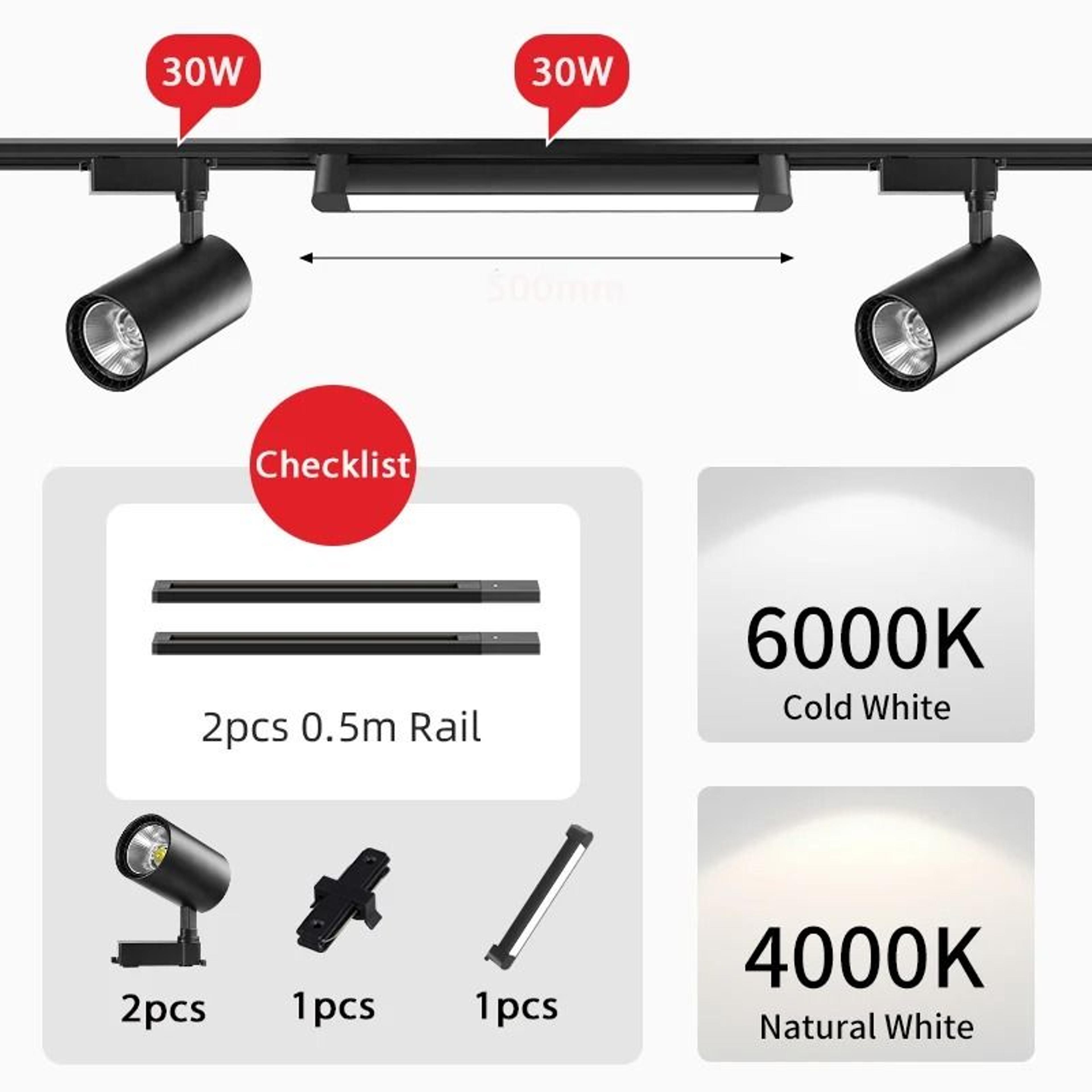 Adjustable COB LED Track Spotlight For Home And Retail Lighting 19
