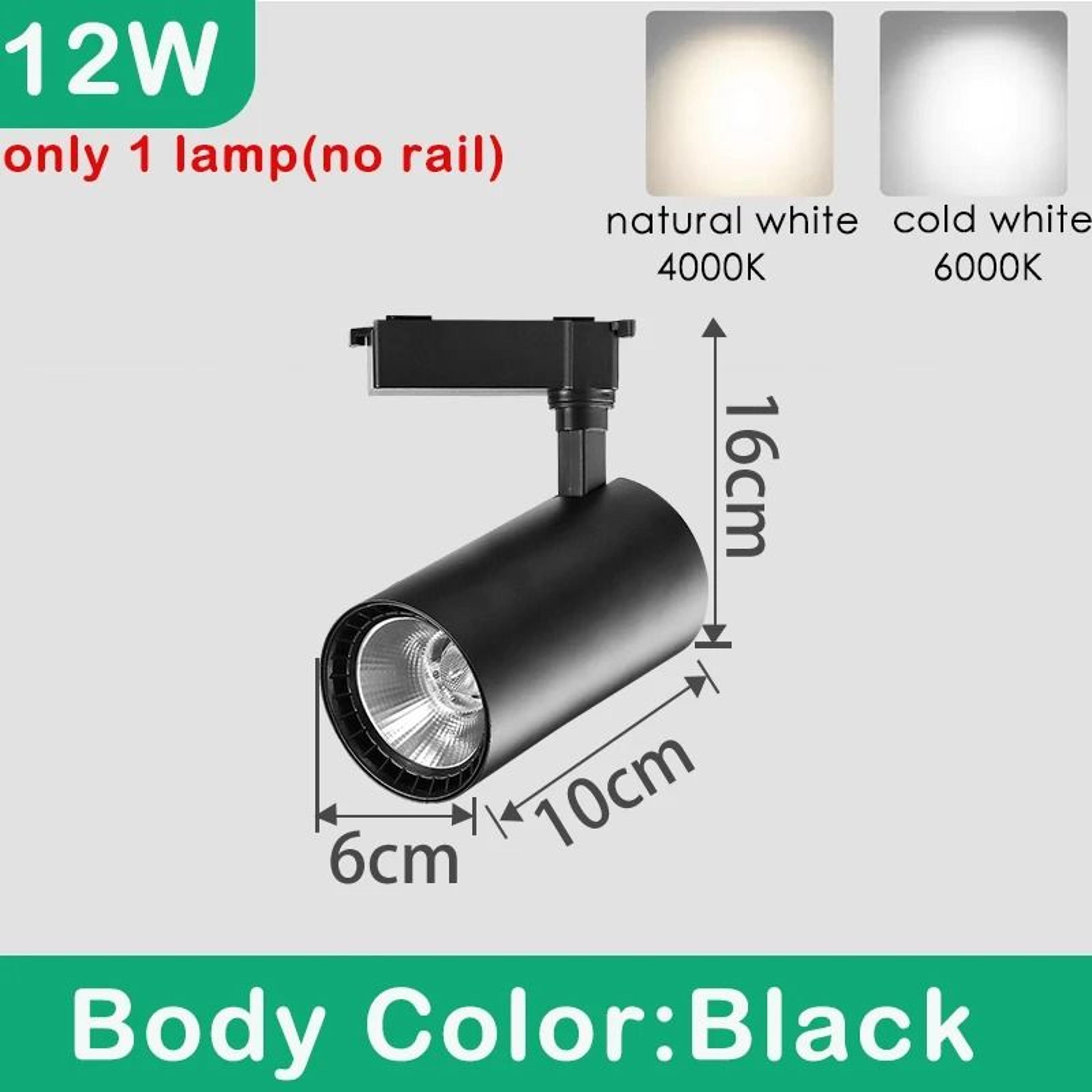 Adjustable COB LED Track Spotlight For Home And Retail Lighting 1