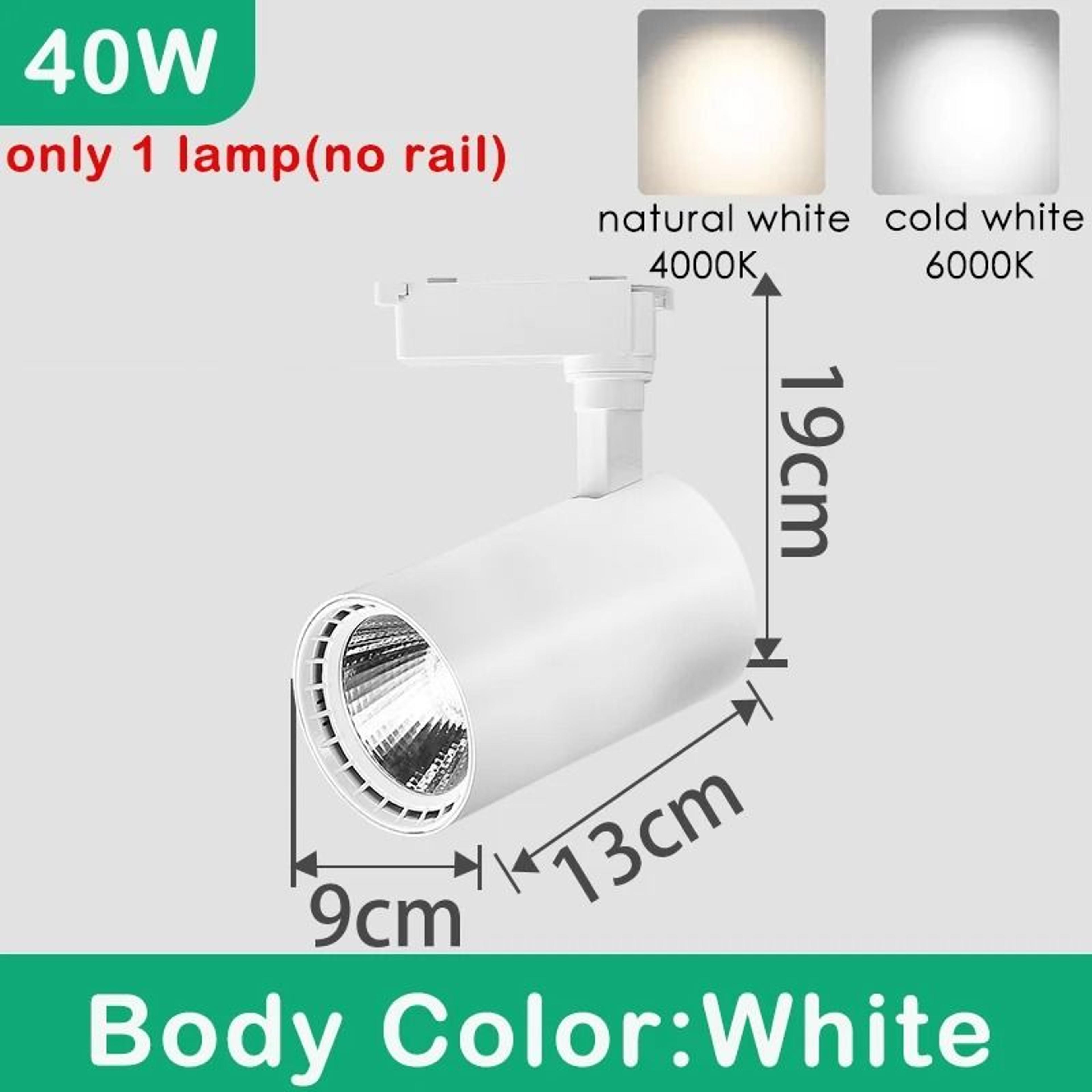 Adjustable COB LED Track Spotlight For Home And Retail Lighting 8
