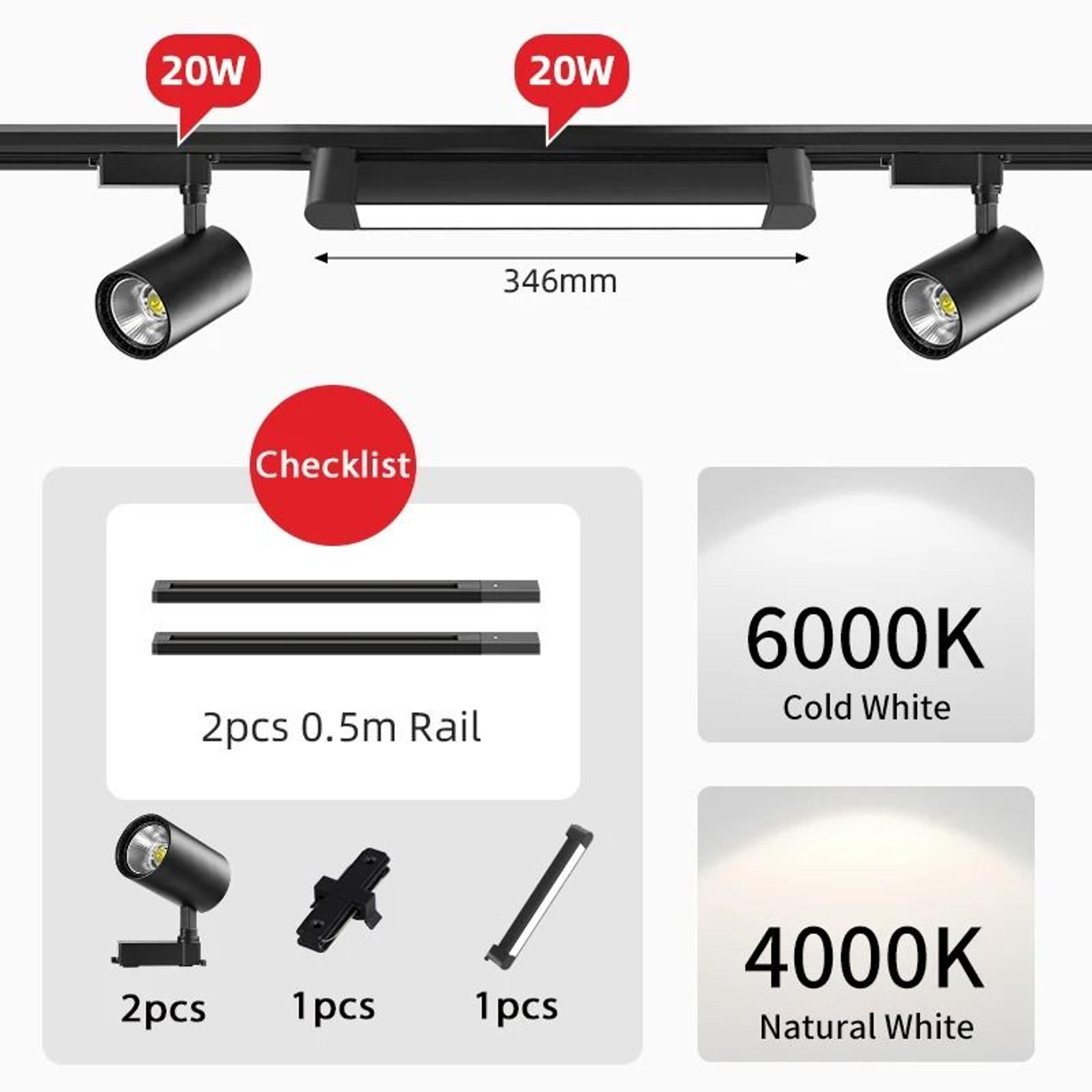 Adjustable COB LED Track Spotlight For Home And Retail Lighting 16