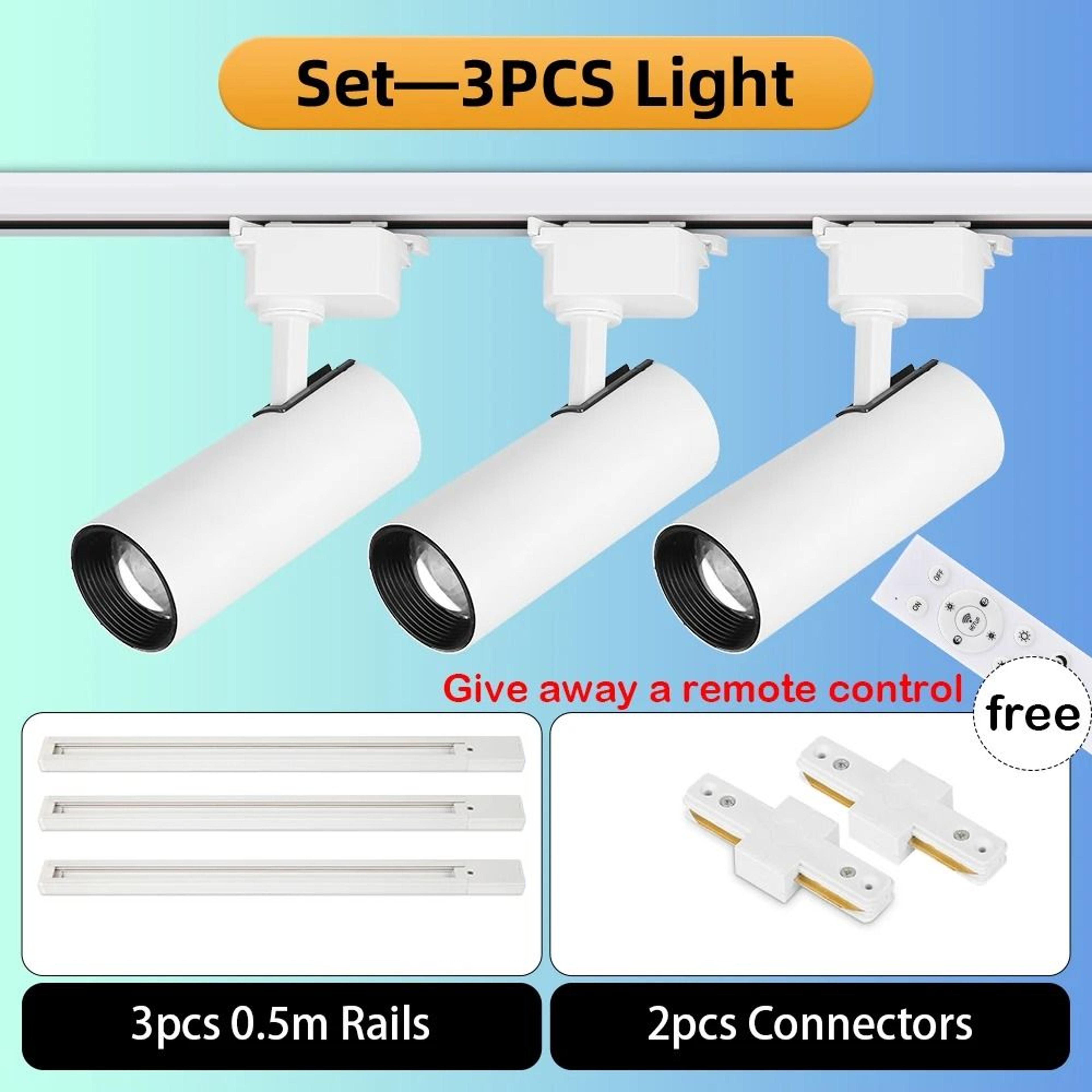 20W Dimmable LED Track Light Set For Modern Ceiling And Home Lighting 4