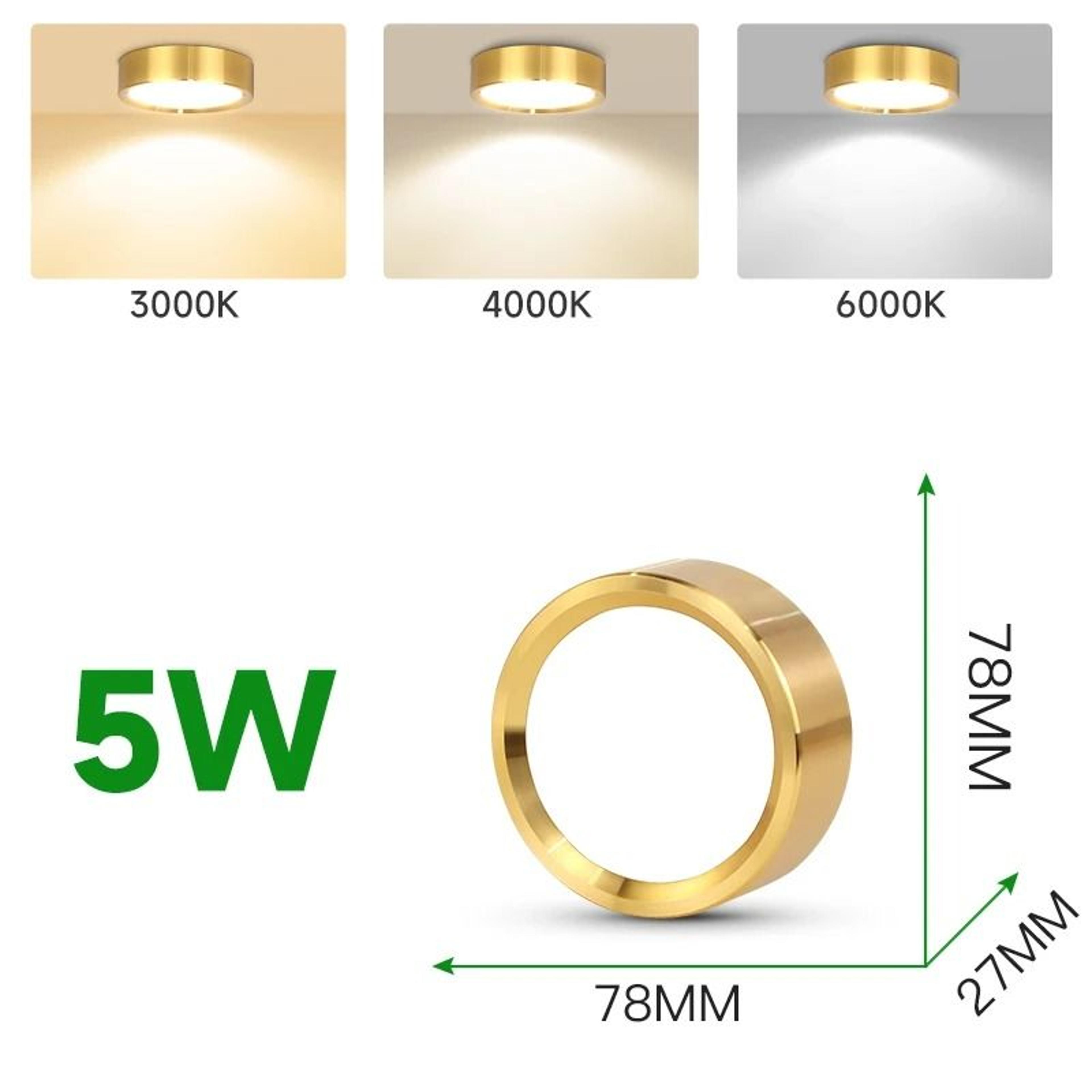 Modern Gold LED Ceiling Downlight For Elegant Home Lighting 1