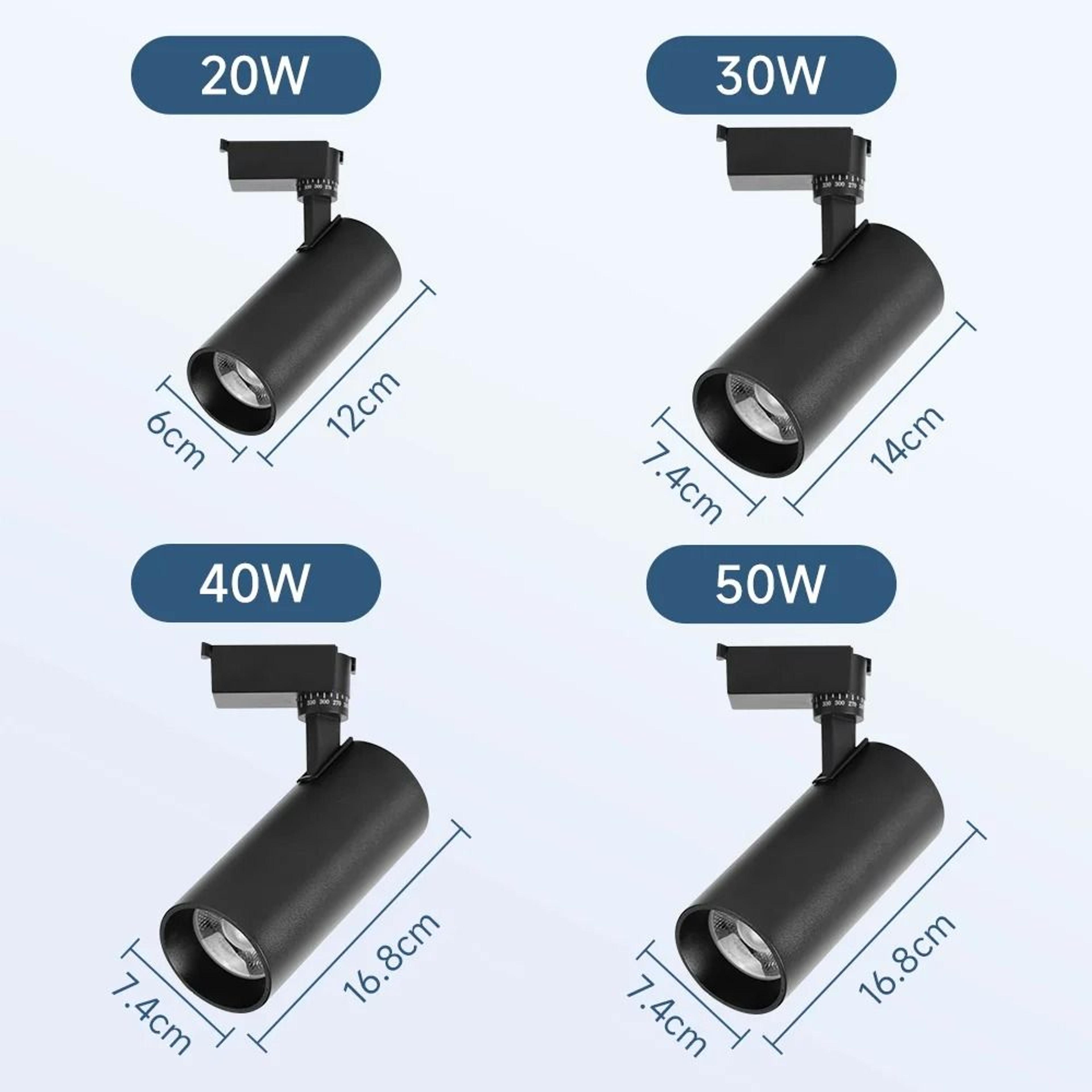 Adjustable LED Track Light Set With Scale Markings For Home And Shop Lighting 12