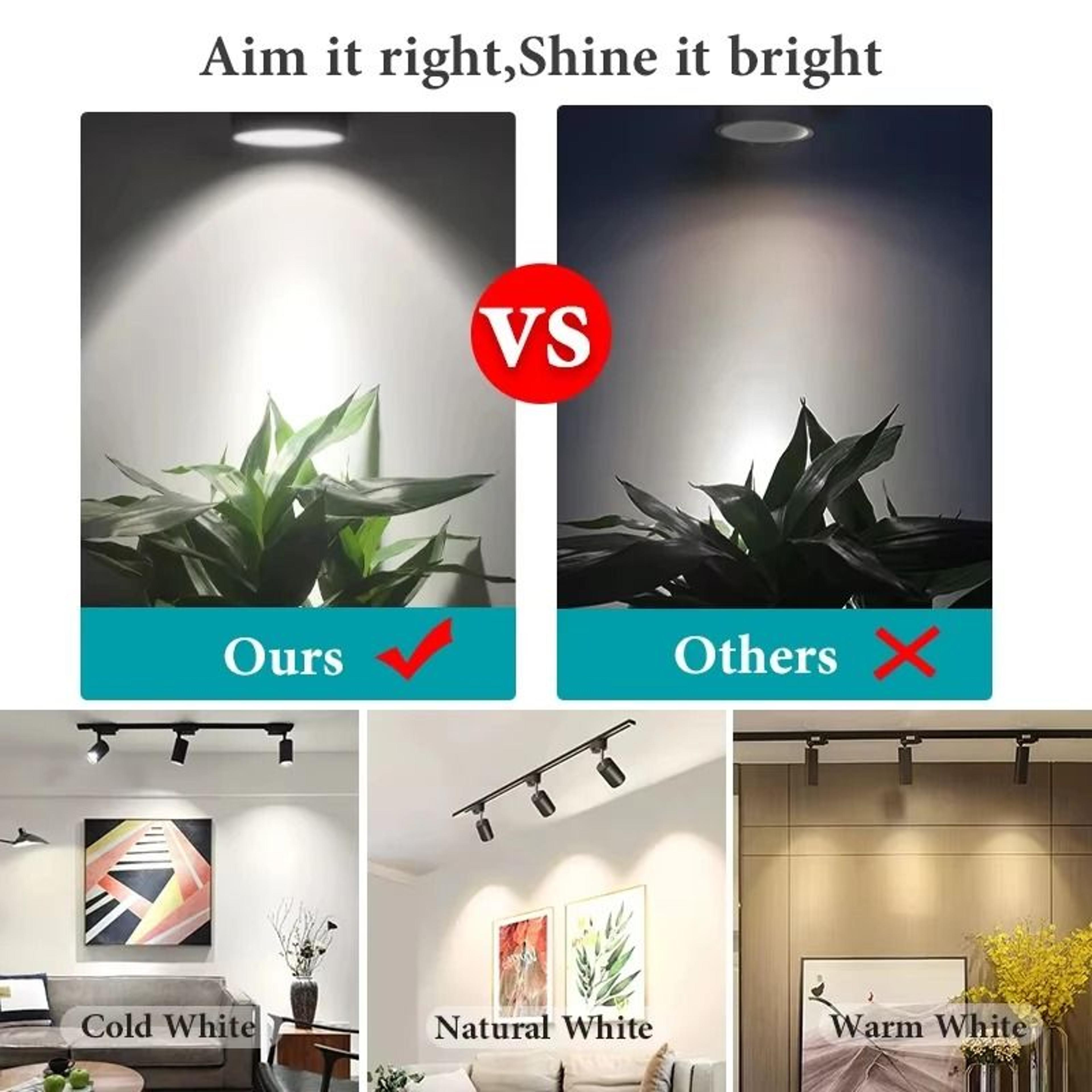 Adjustable LED Track Light Set With Scale Markings For Home And Shop Lighting 14