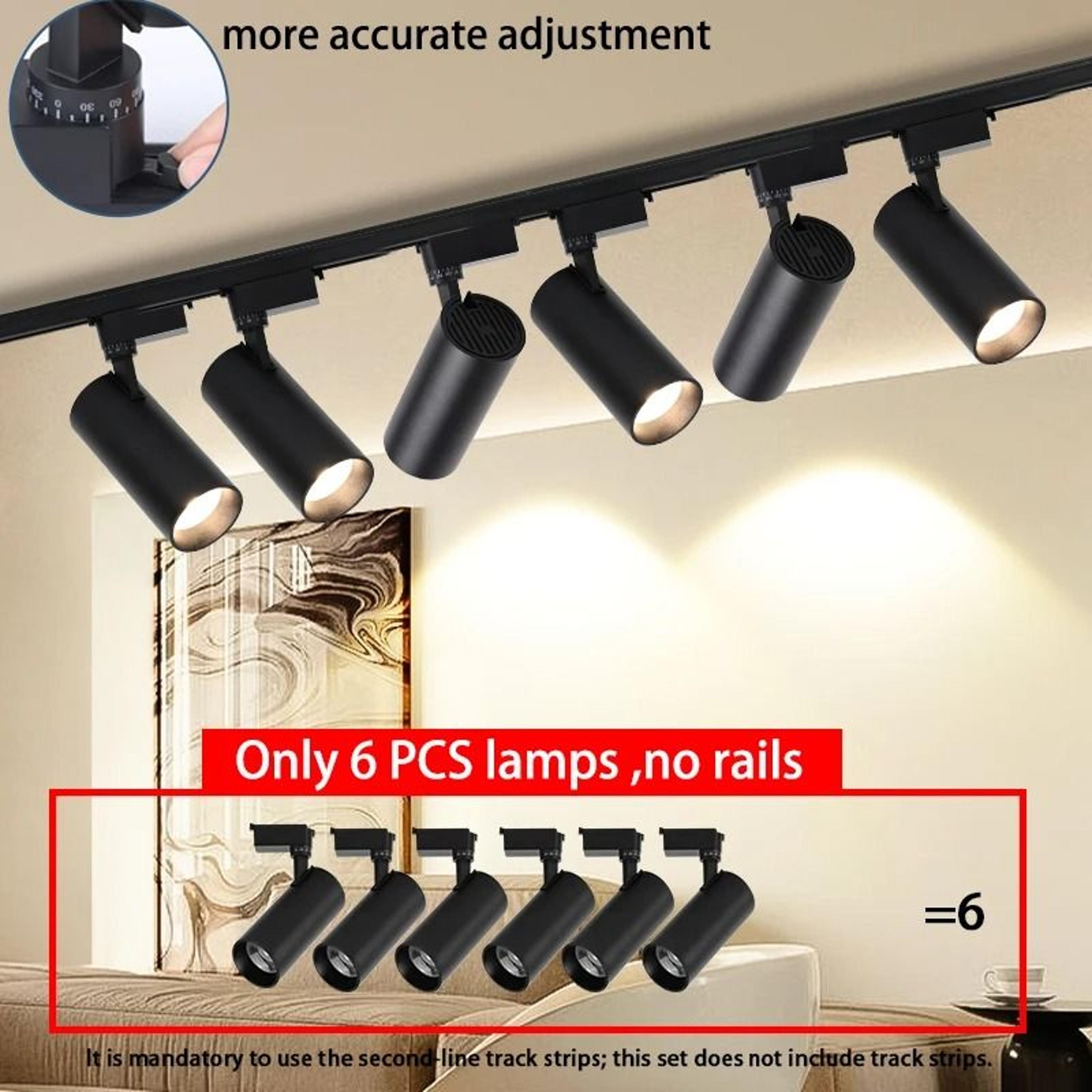 Adjustable LED Track Light Set With Scale Markings For Home And Shop Lighting 4