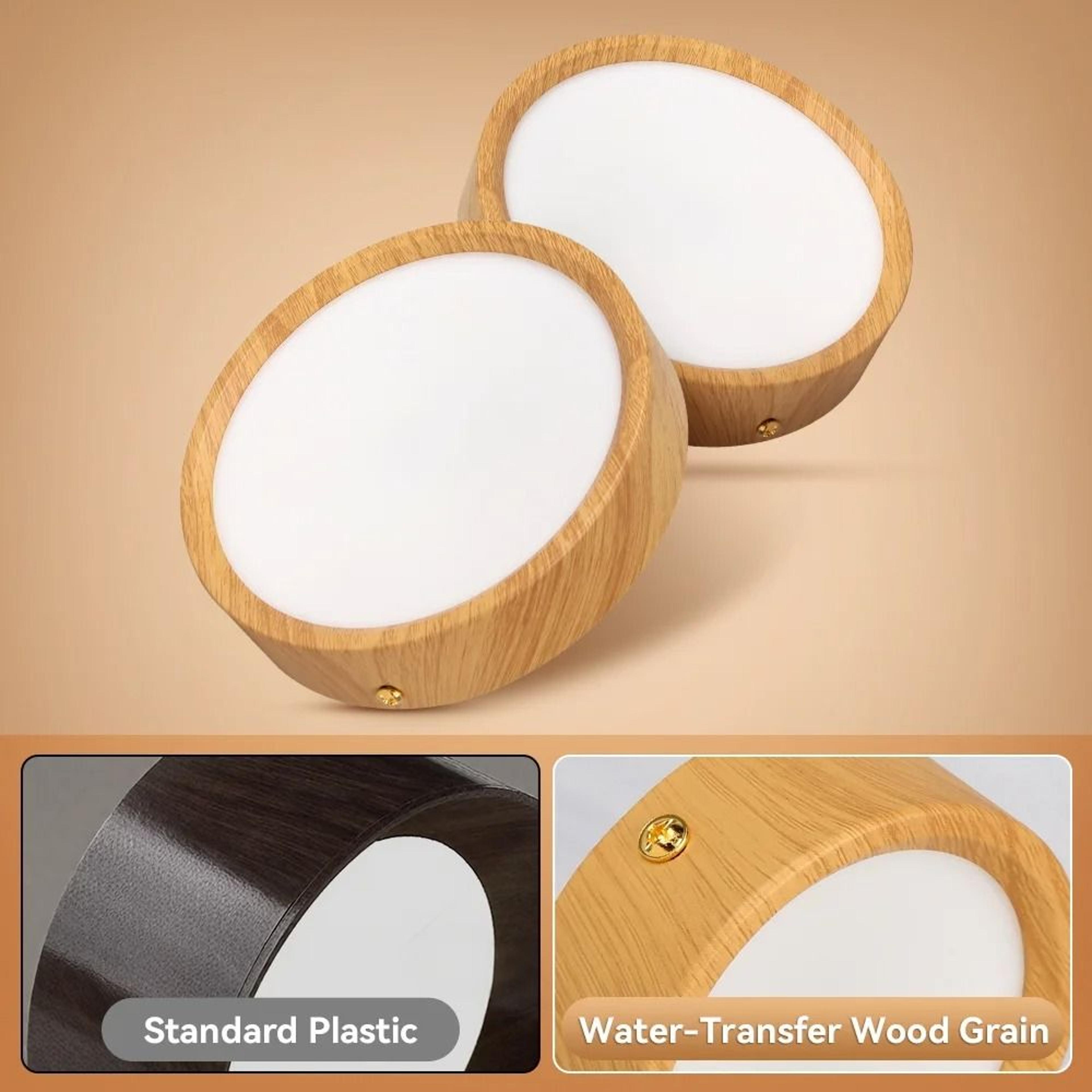 Wood Grain Foldable LED Ceiling Spotlight For Modern Home Lighting 8