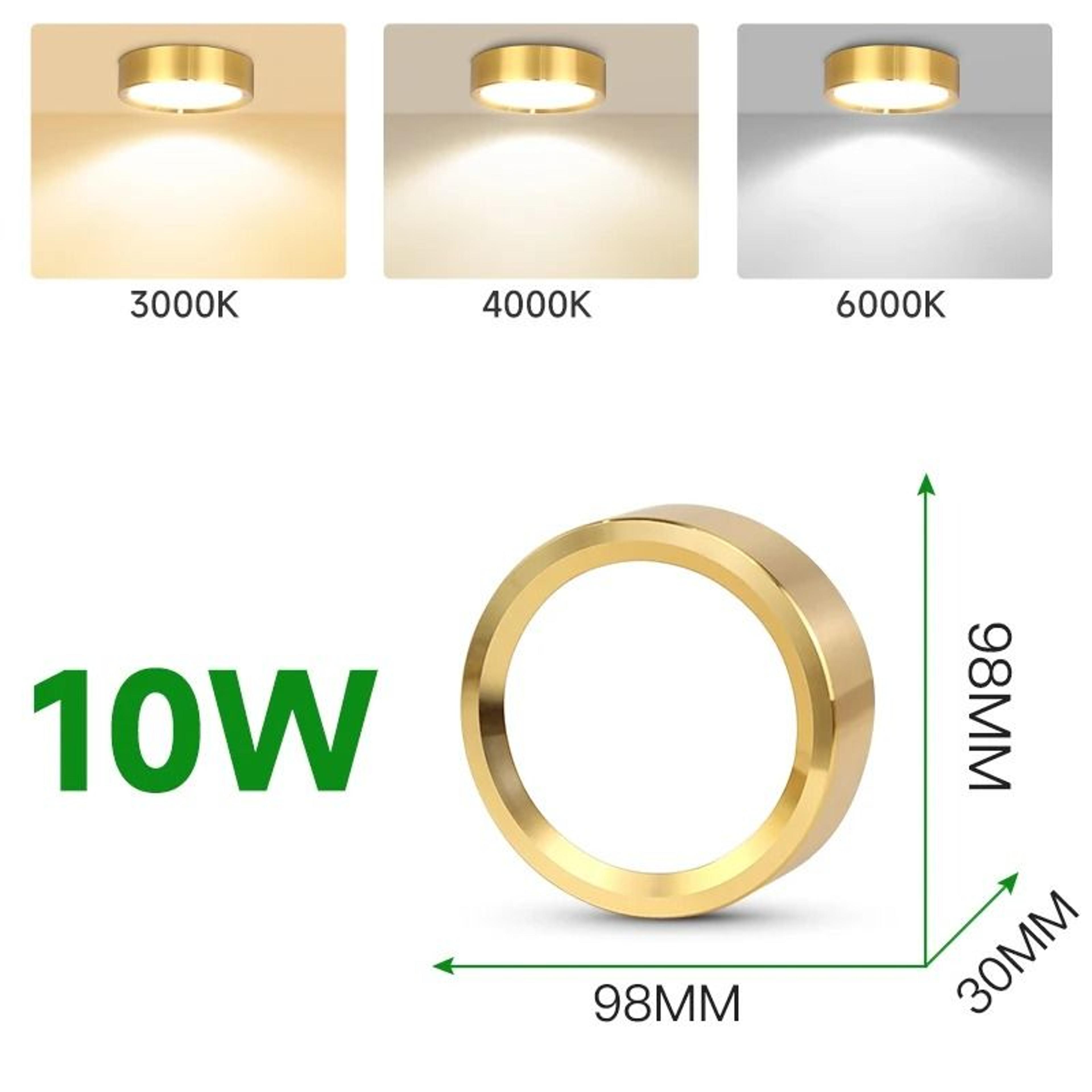 Elegant Gold LED Ceiling Downlight 10W 15W 25W For Modern Home Lighting 2