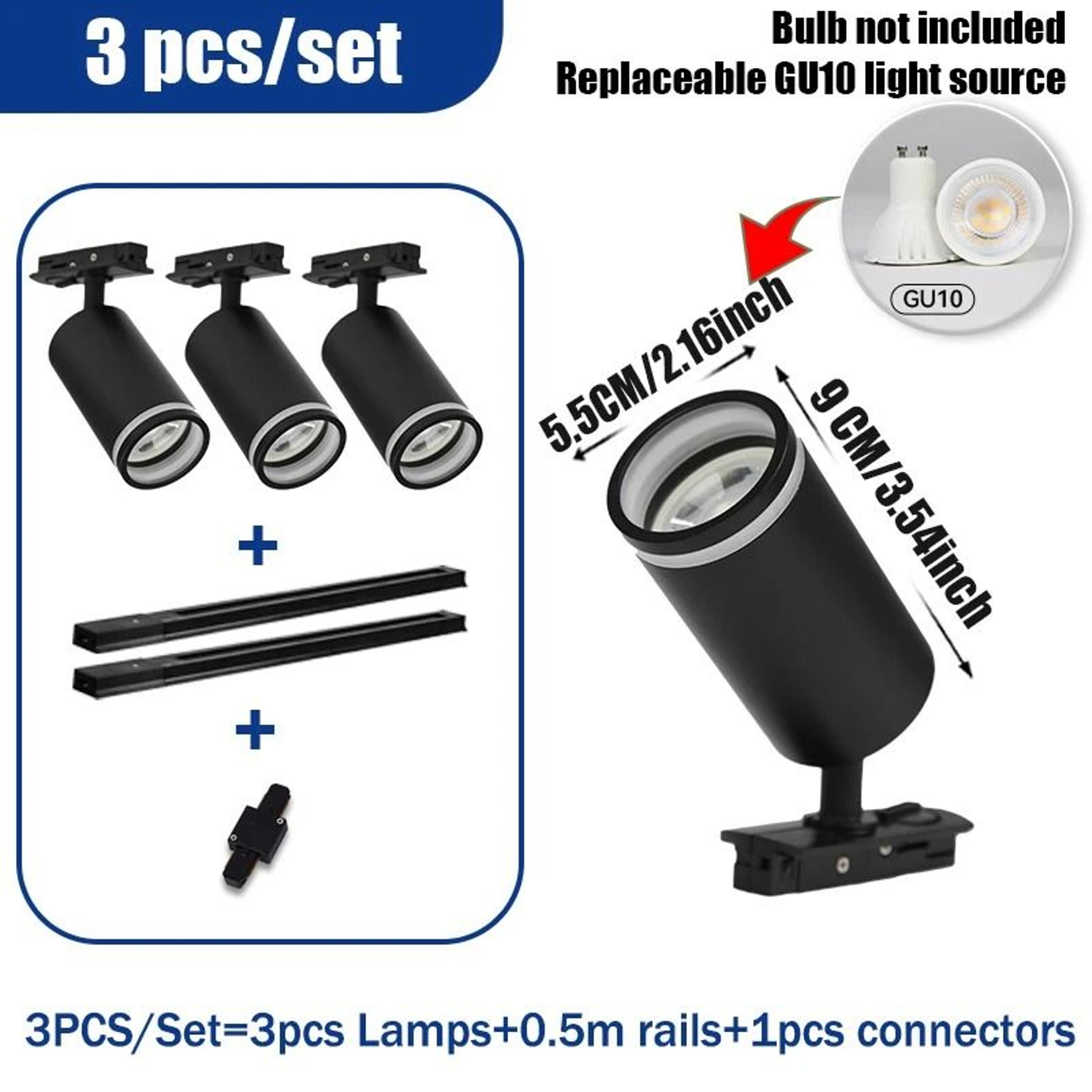 Adjustable GU10 LED Track Spotlight For Modern Home And Store Lighting 5