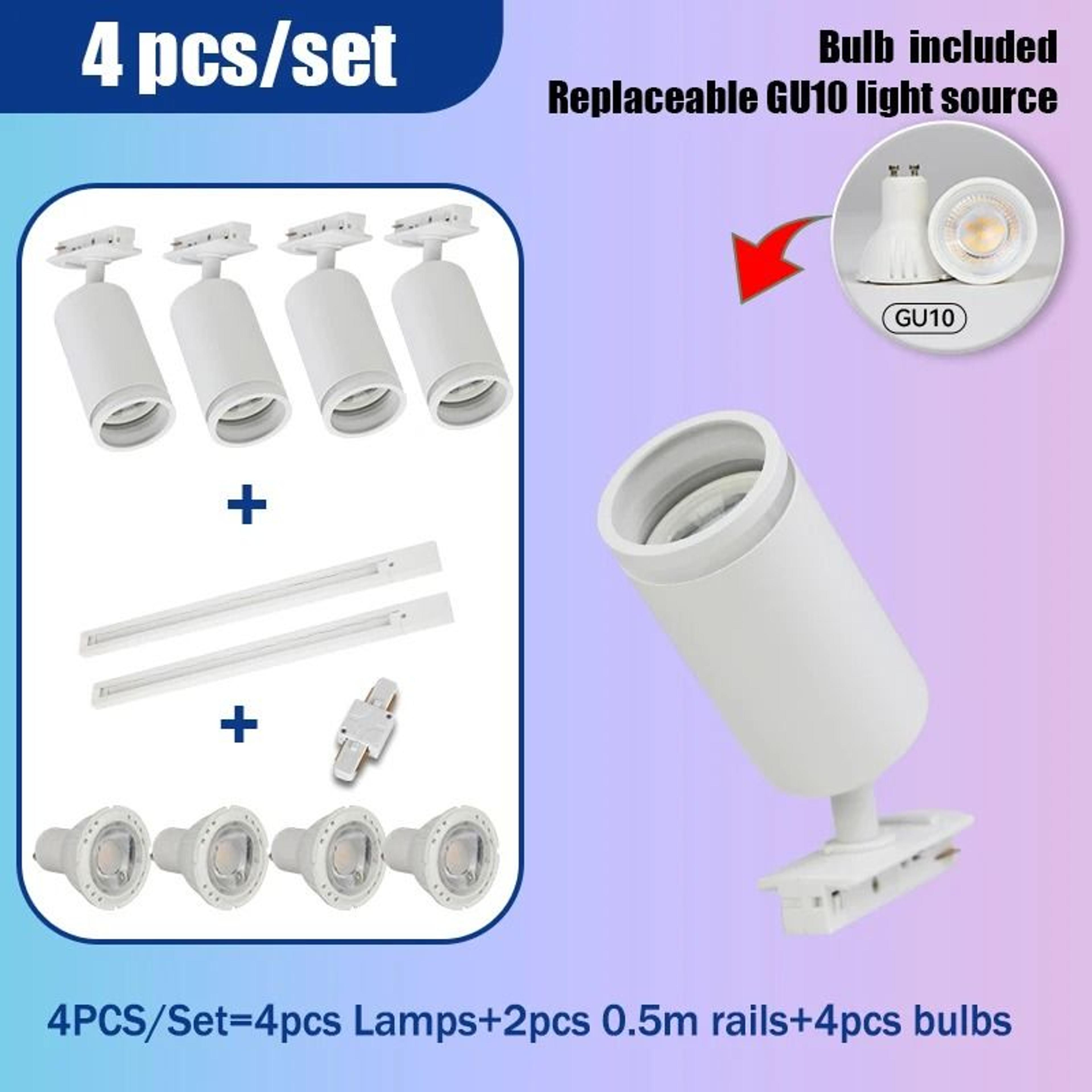 LED Track Spotlight 110V For Modern Home And Shop Lighting 8