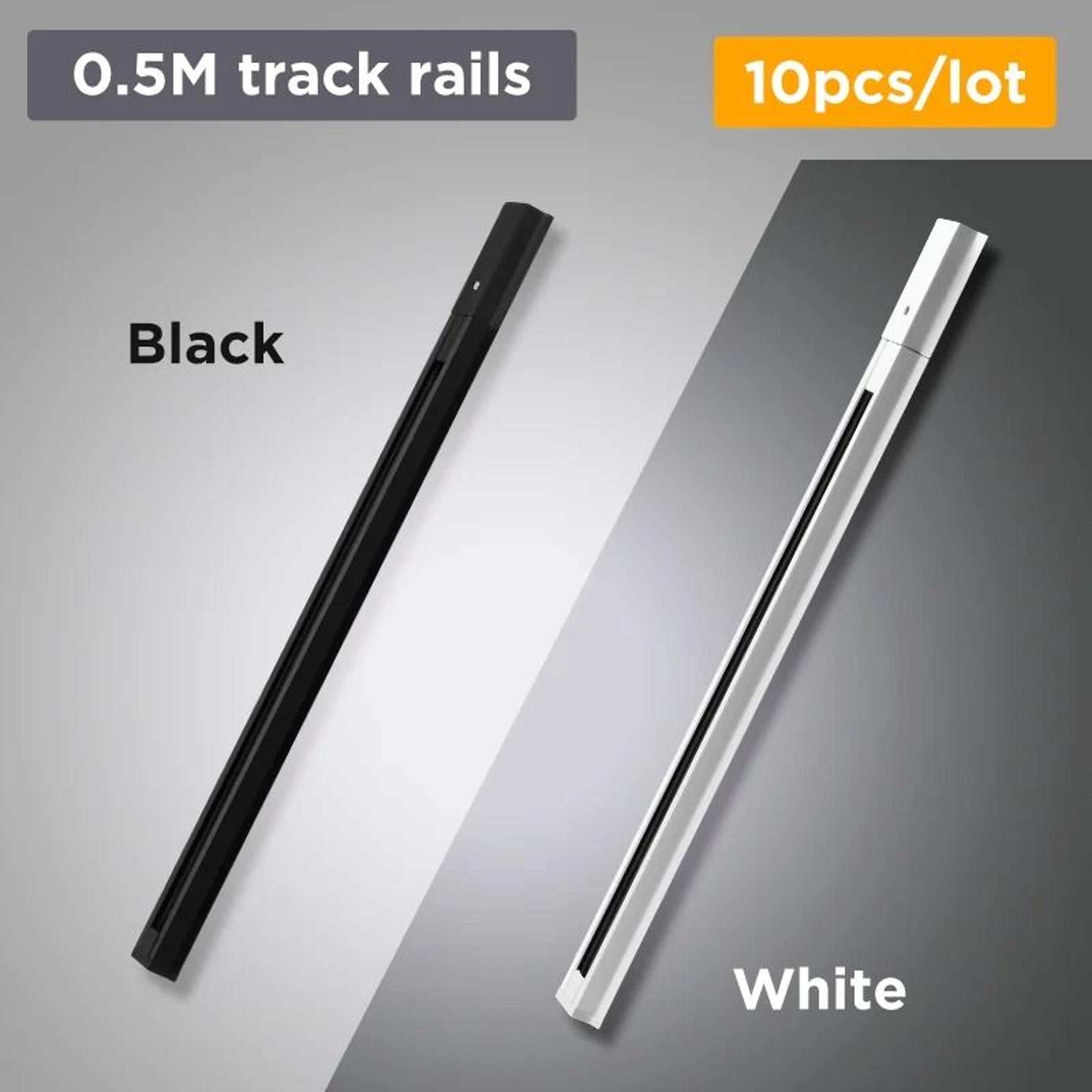 05M 1M LED Track Light Rails With Straight And L Shape Connectors 6