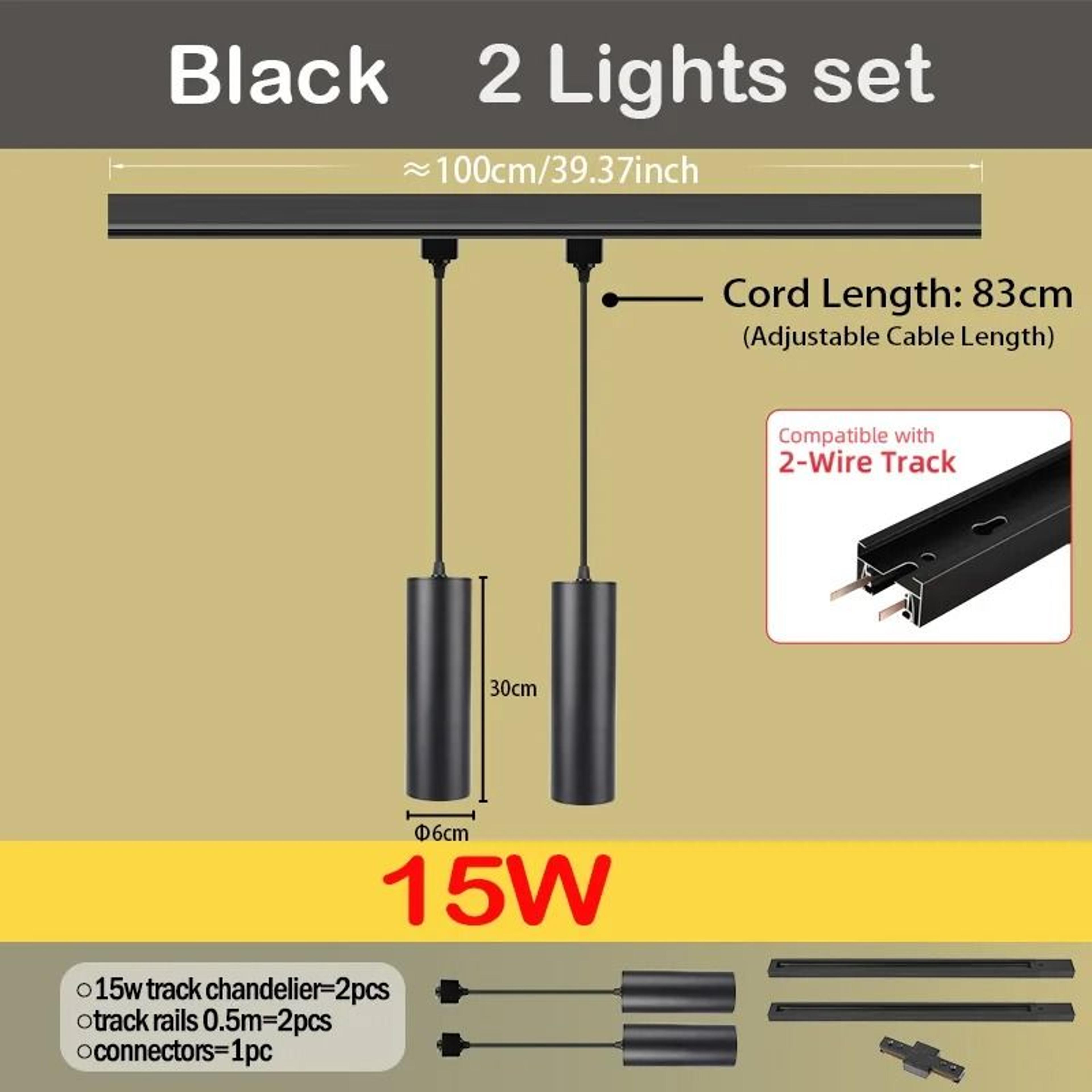 GU10 LED Track Light Set 110V For Modern Home And Store Lighting 7
