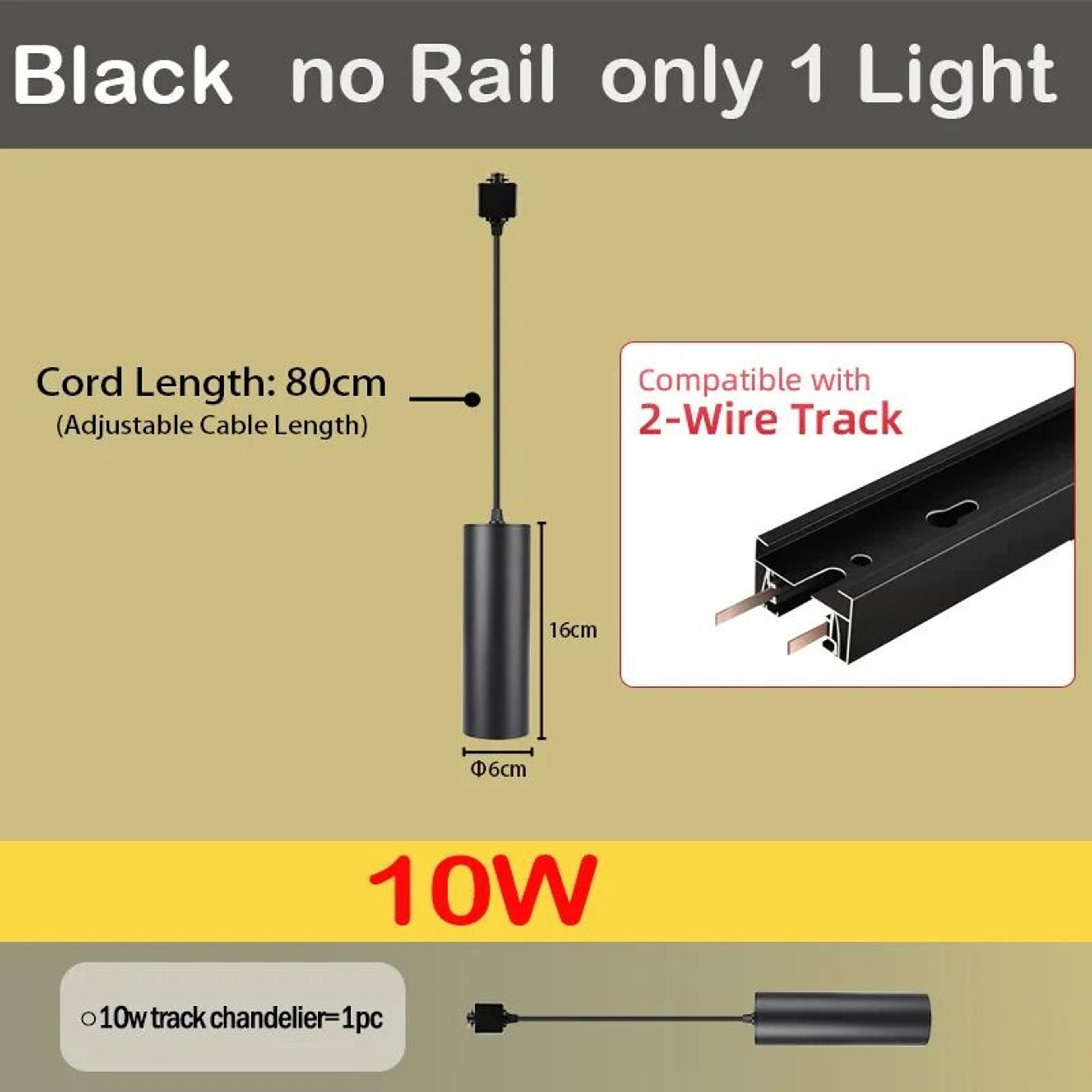 GU10 LED Track Light Set 110V For Modern Home And Store Lighting 4
