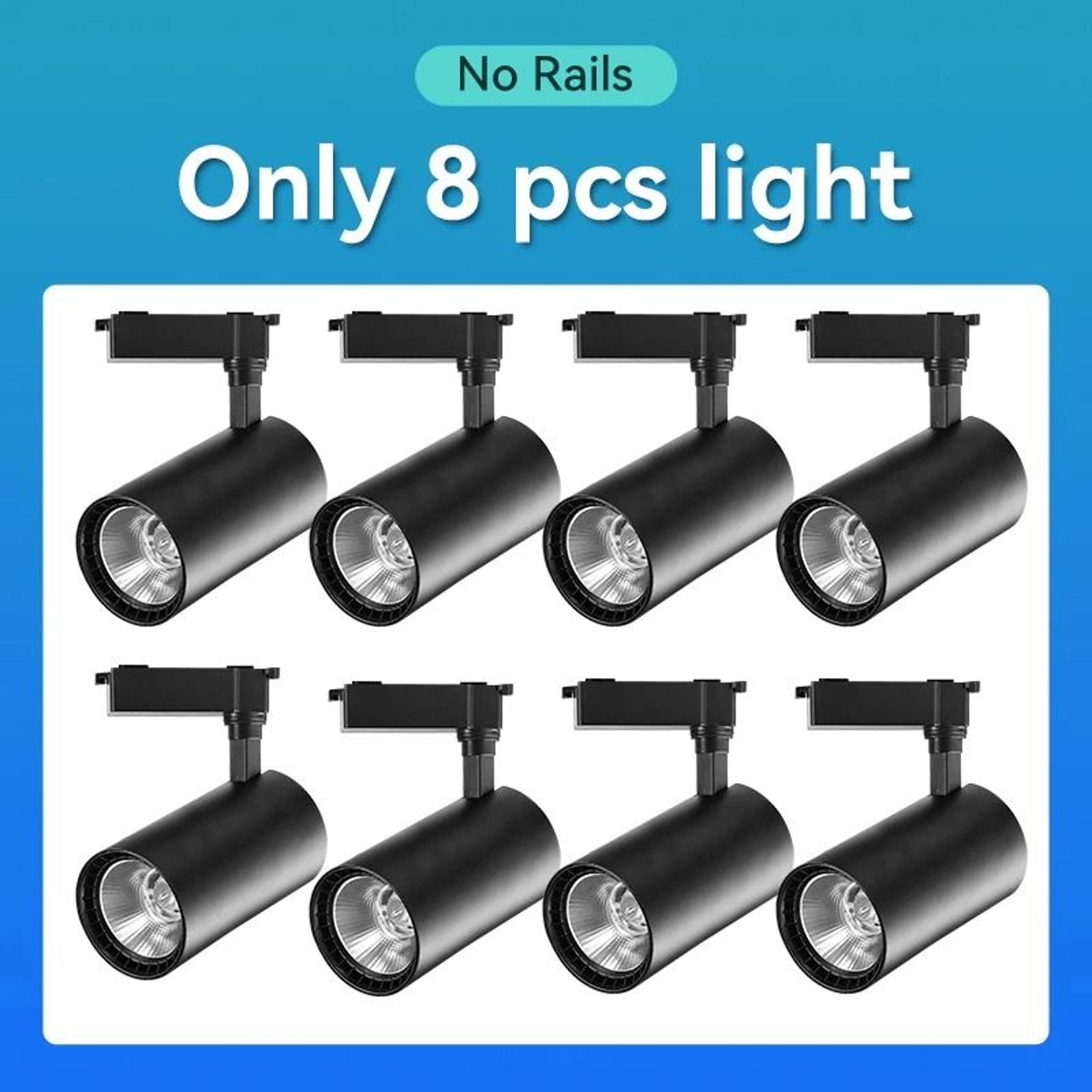 110V LED Track Light Set With 3 Color Modes For Home And Shop Lighting 6