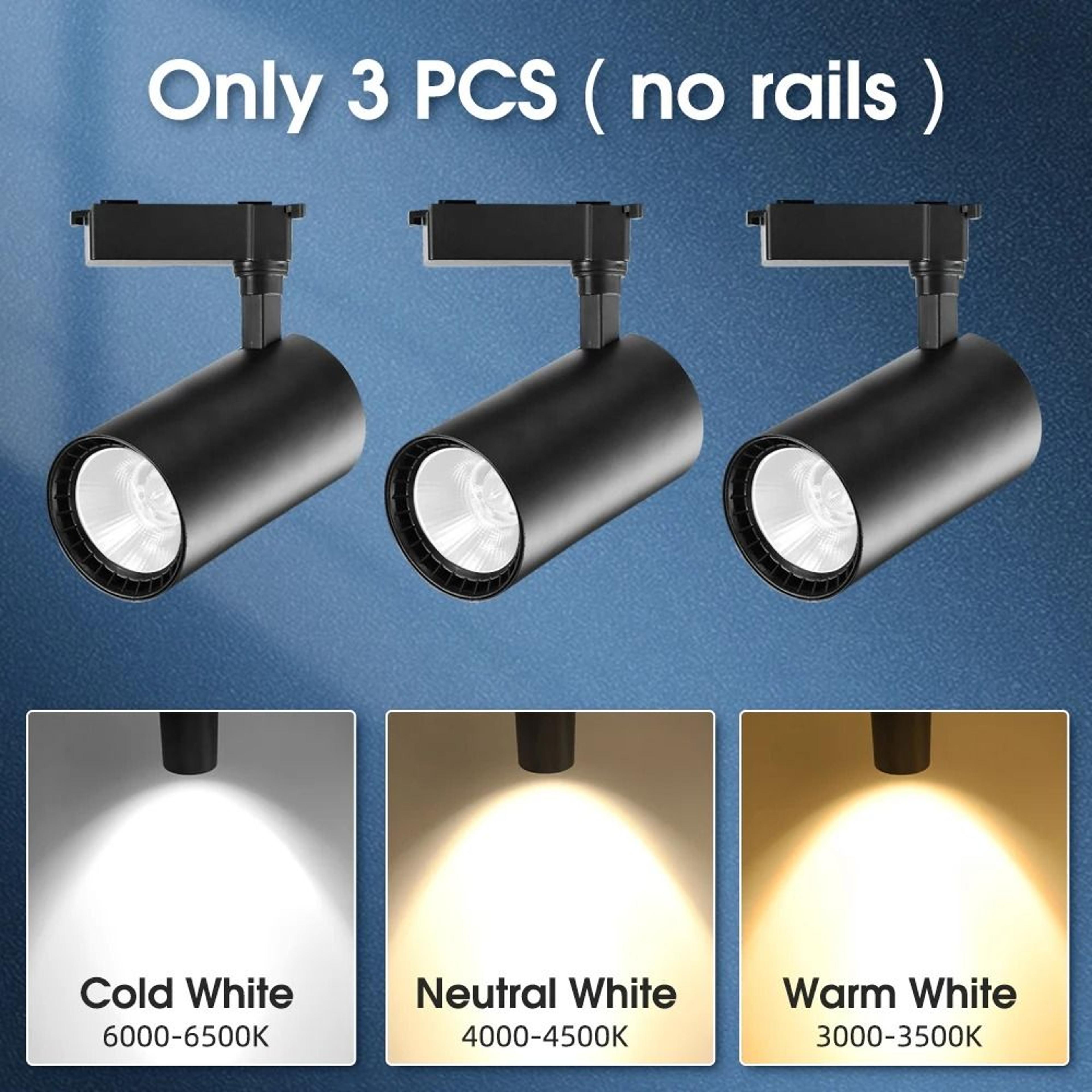 20W 30W 40W LED Track Light Set With Rail For Modern Home Lighting 6