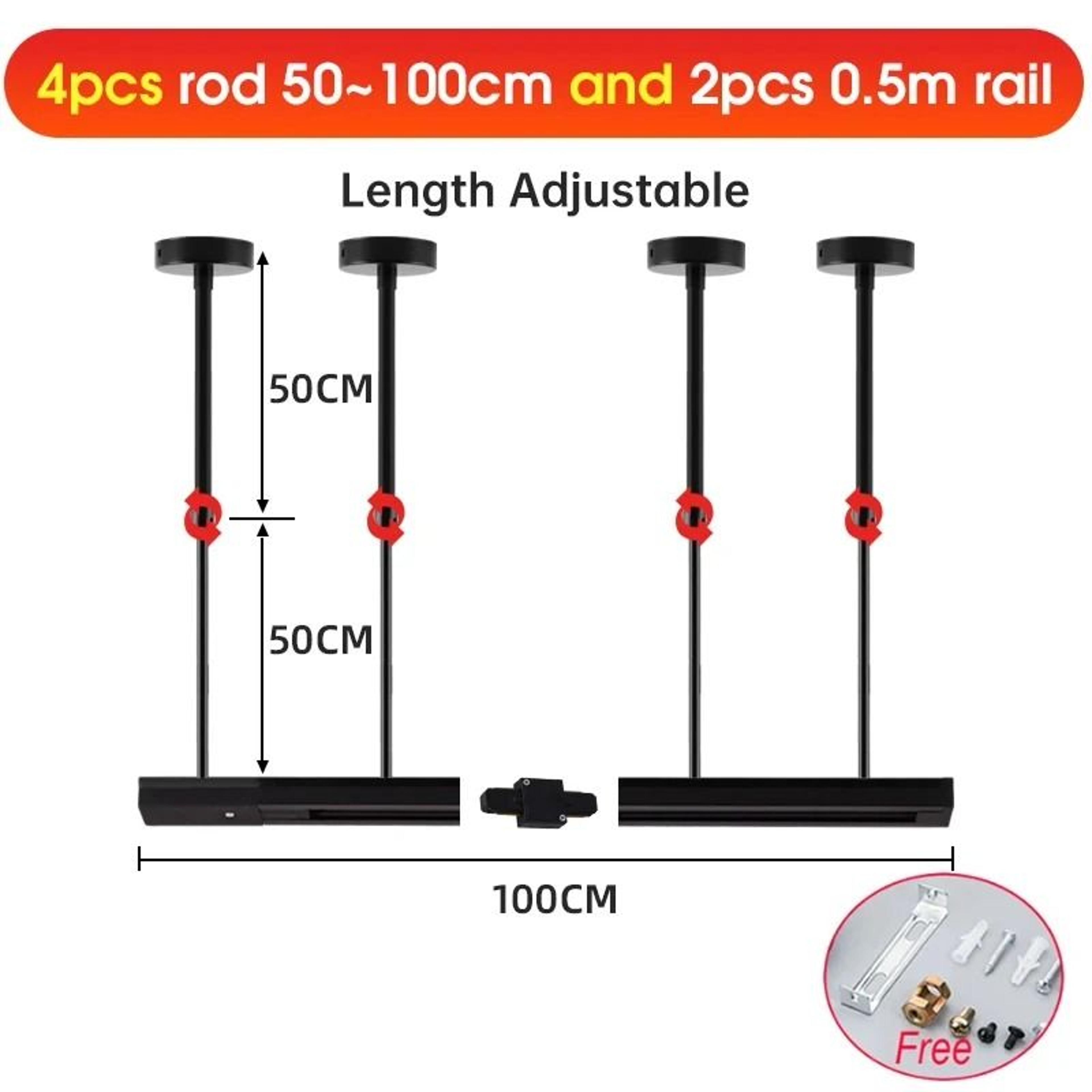20W 30W 40W LED Track Light Set With Rail For Modern Home Lighting 12
