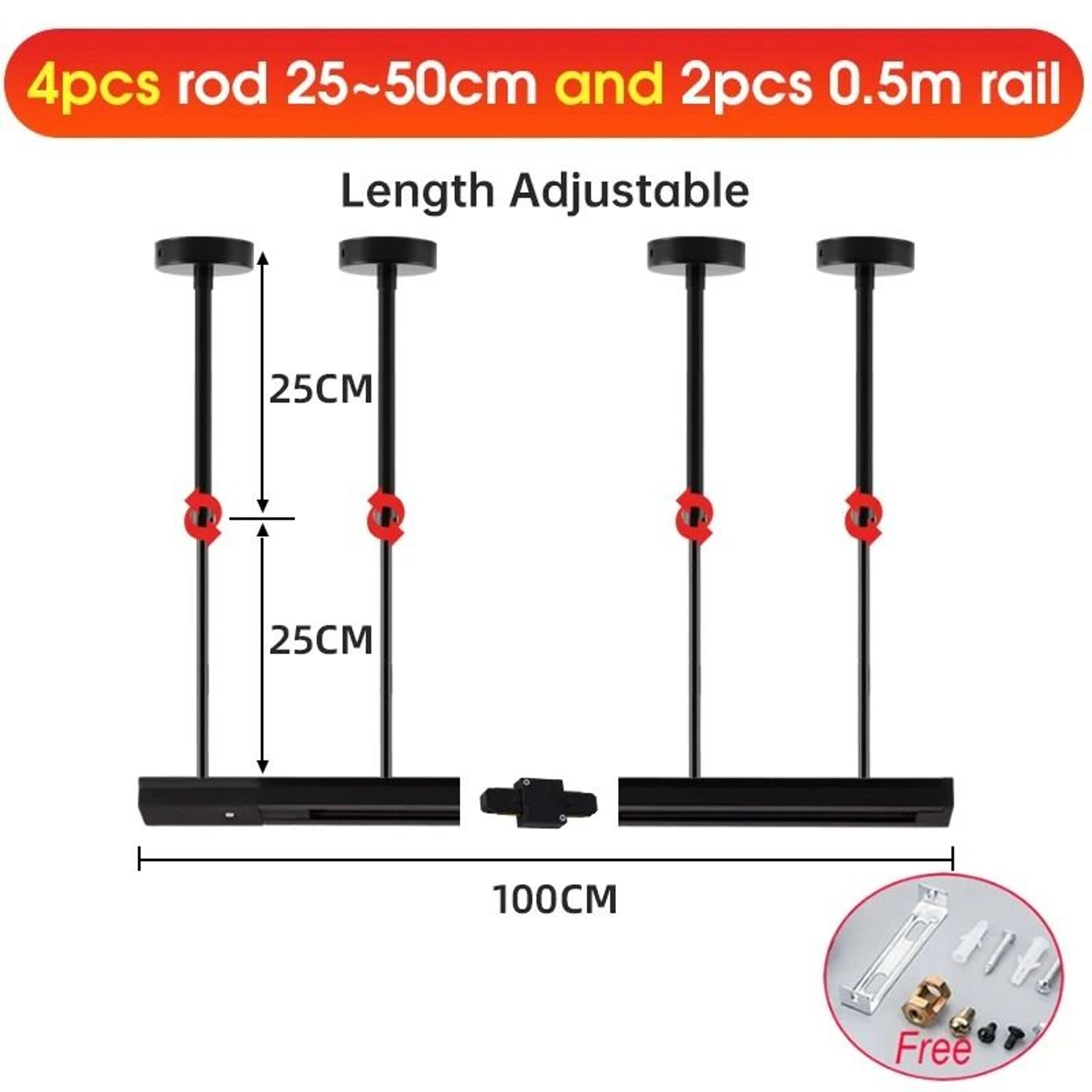20W 30W 40W LED Track Light Set With Rail For Modern Home Lighting 10