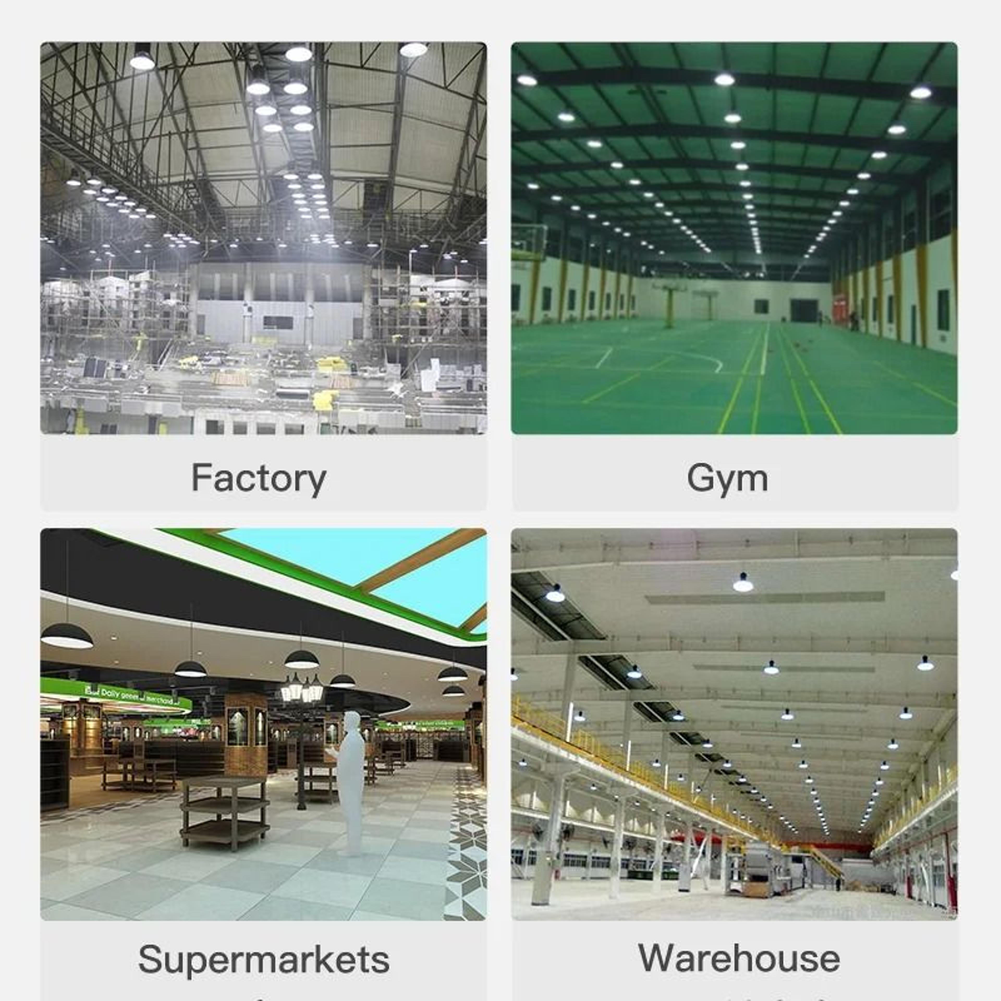 150W 200W Waterproof LED High Bay Light For Garage And Industrial Lighting 15