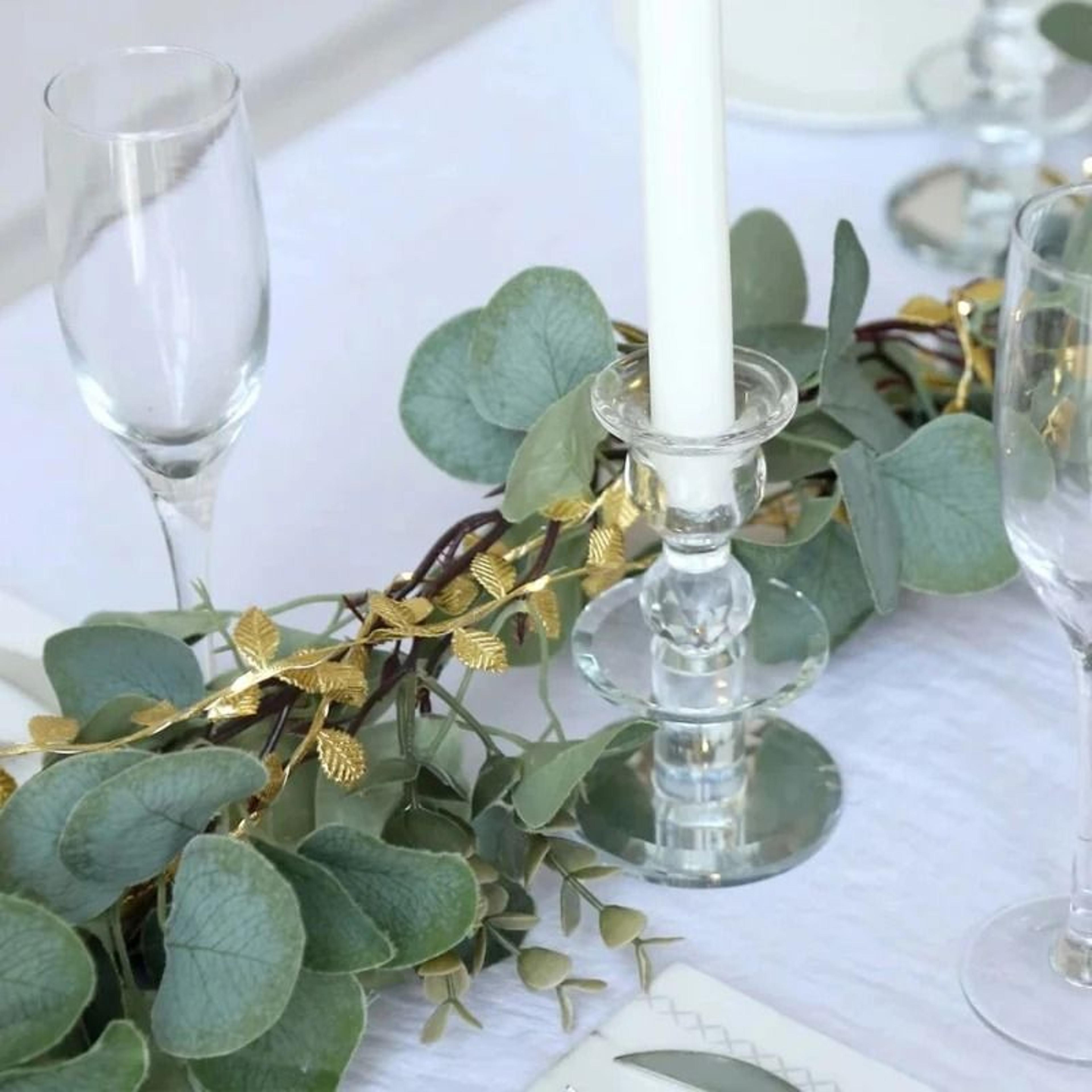 2M Golden Leaf LED Fairy String Lights For Wedding And Holiday Decorations 3