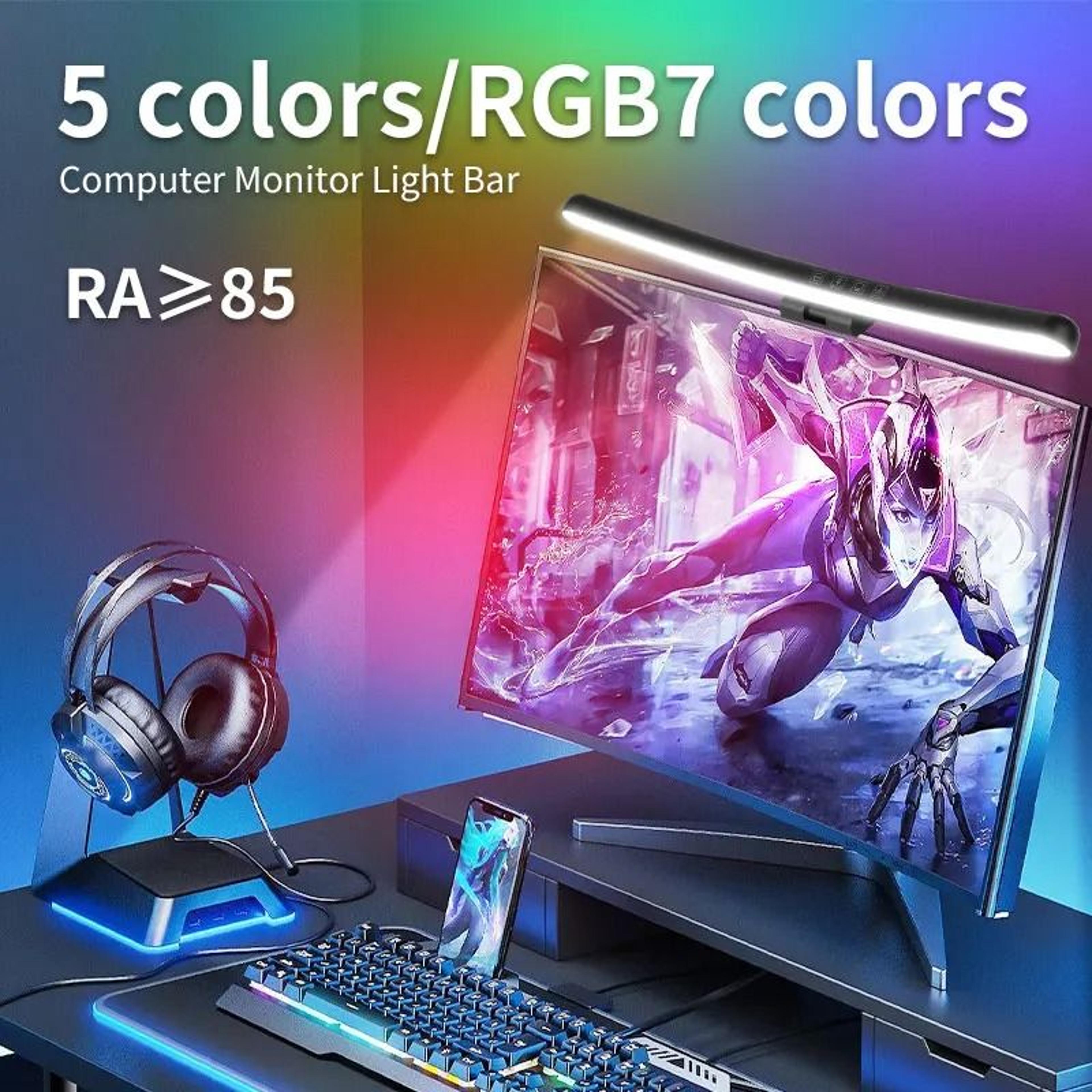 RGB LED Monitor Light Bar With Stepless Dimming For Curved Screens 11
