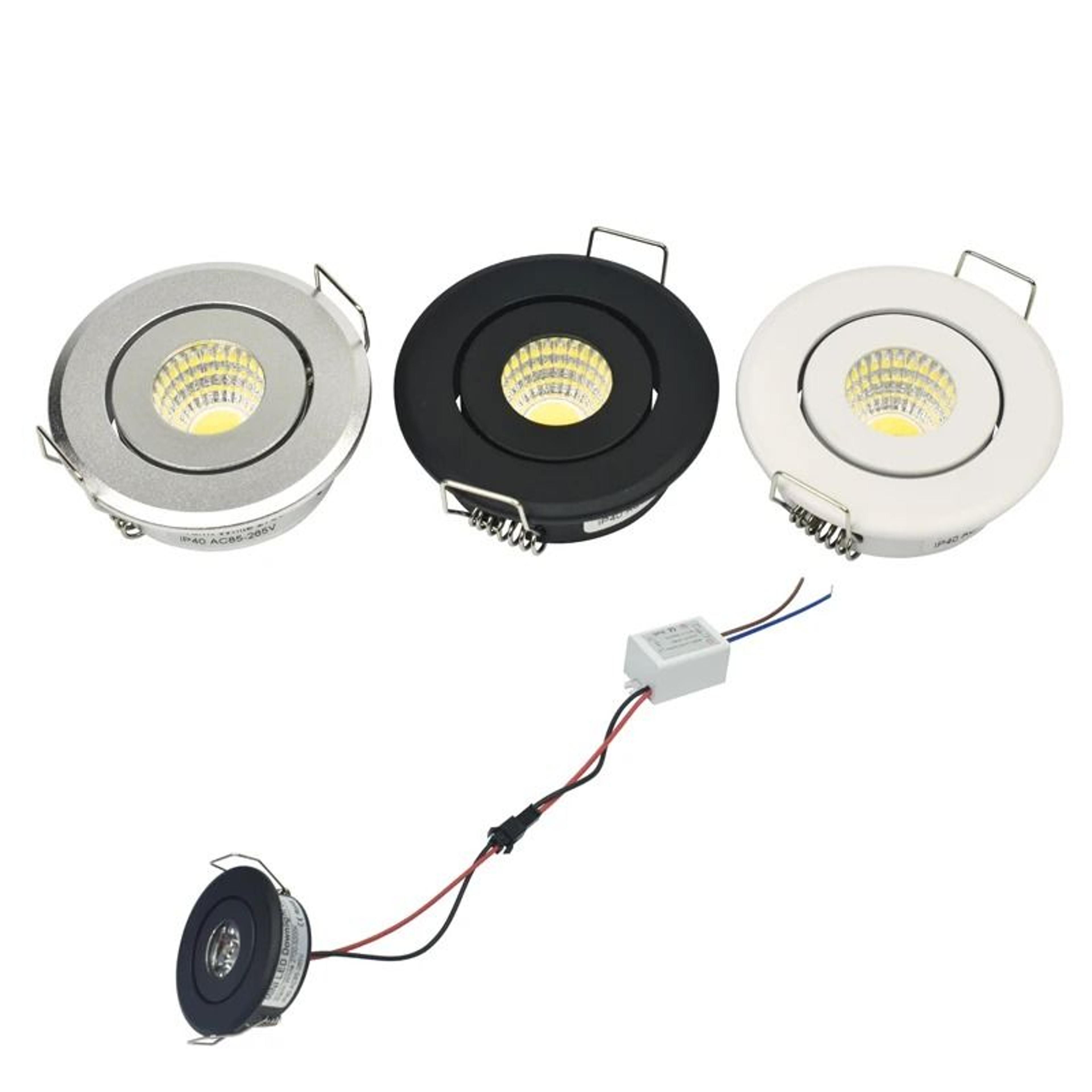 3w mini cob led recessed downlight for cabinet and starry sky lighting
