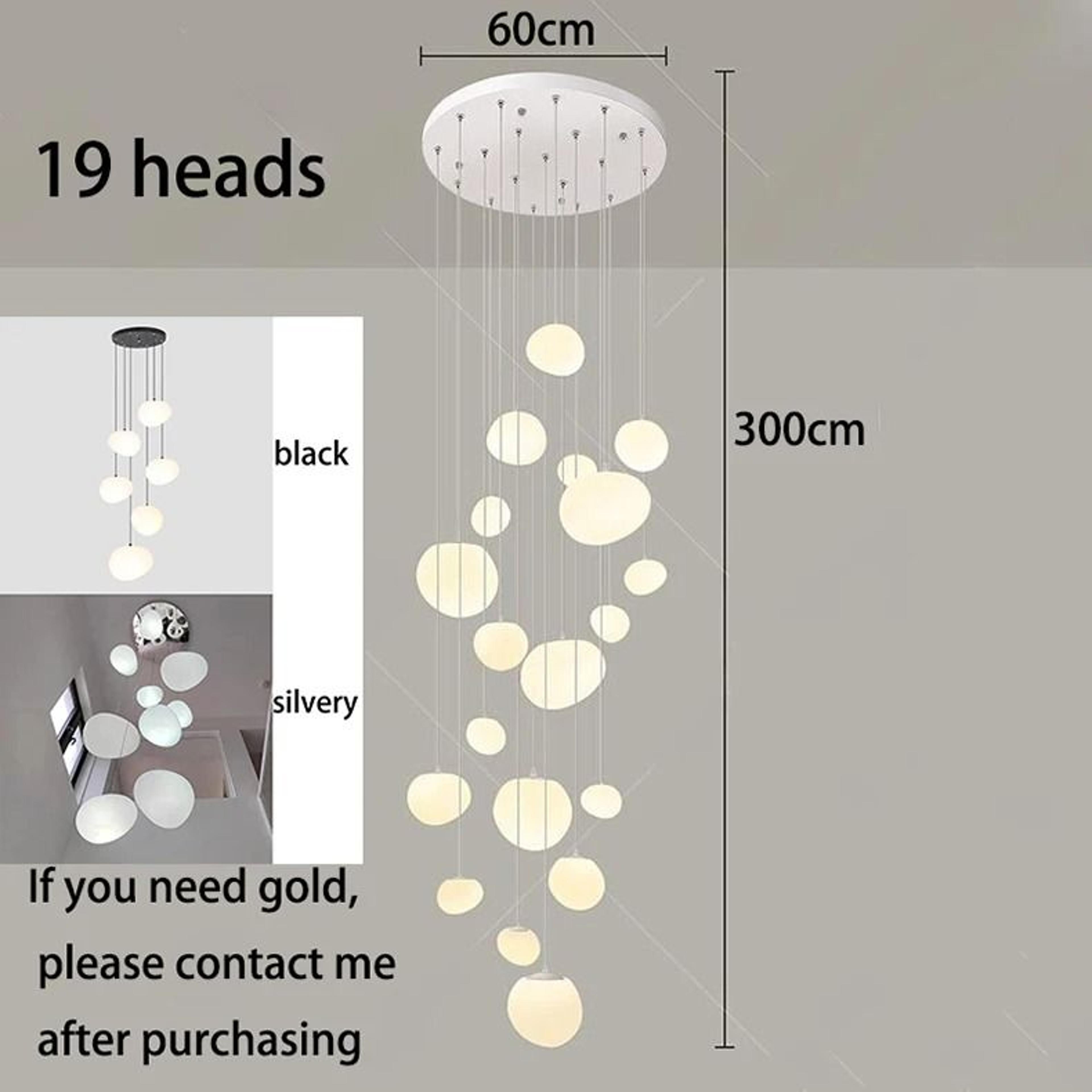 Modern Luxury Staircase Chandelier For Elegant Living Room And Dining Room Lighting 5
