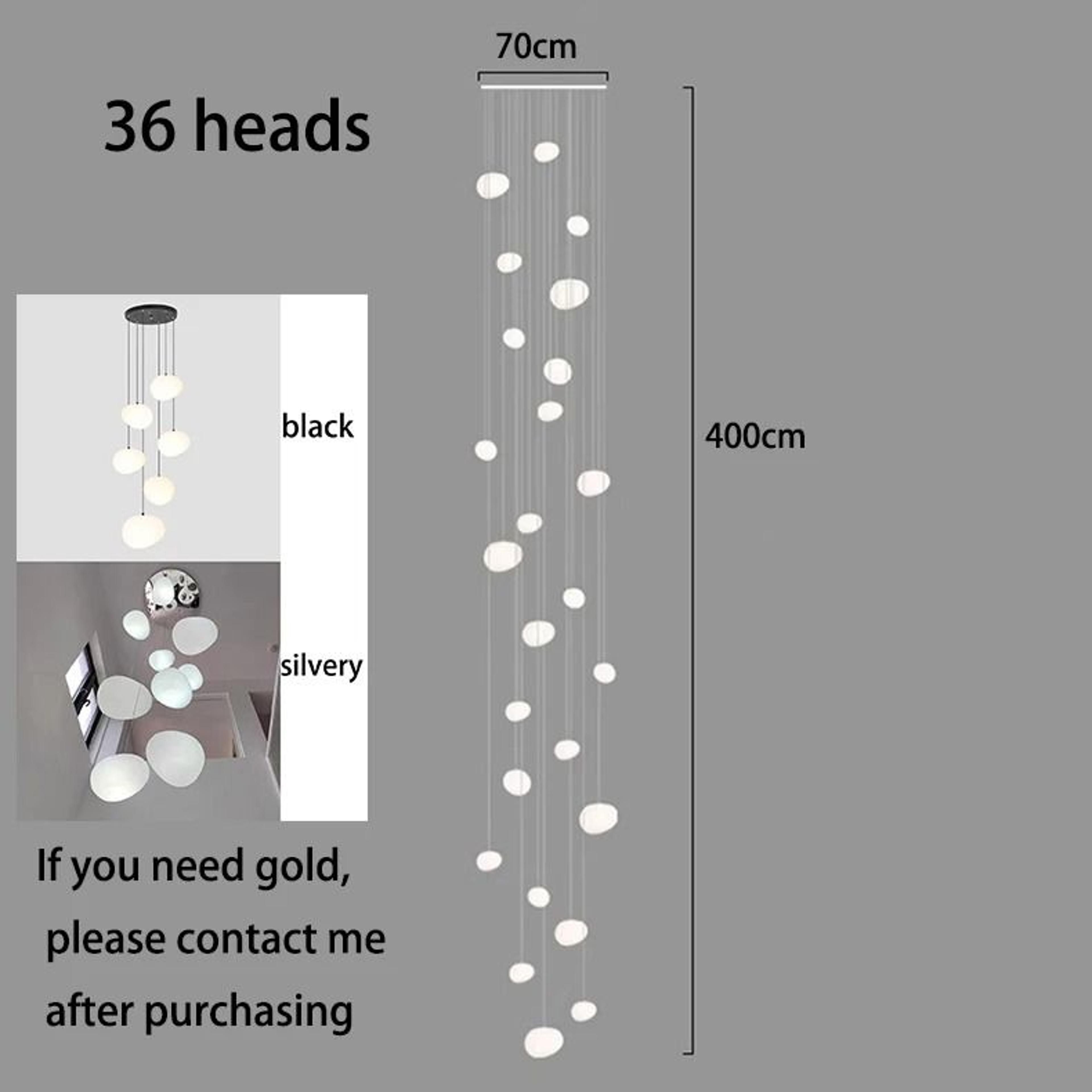Modern Luxury Staircase Chandelier For Elegant Living Room And Dining Room Lighting 7
