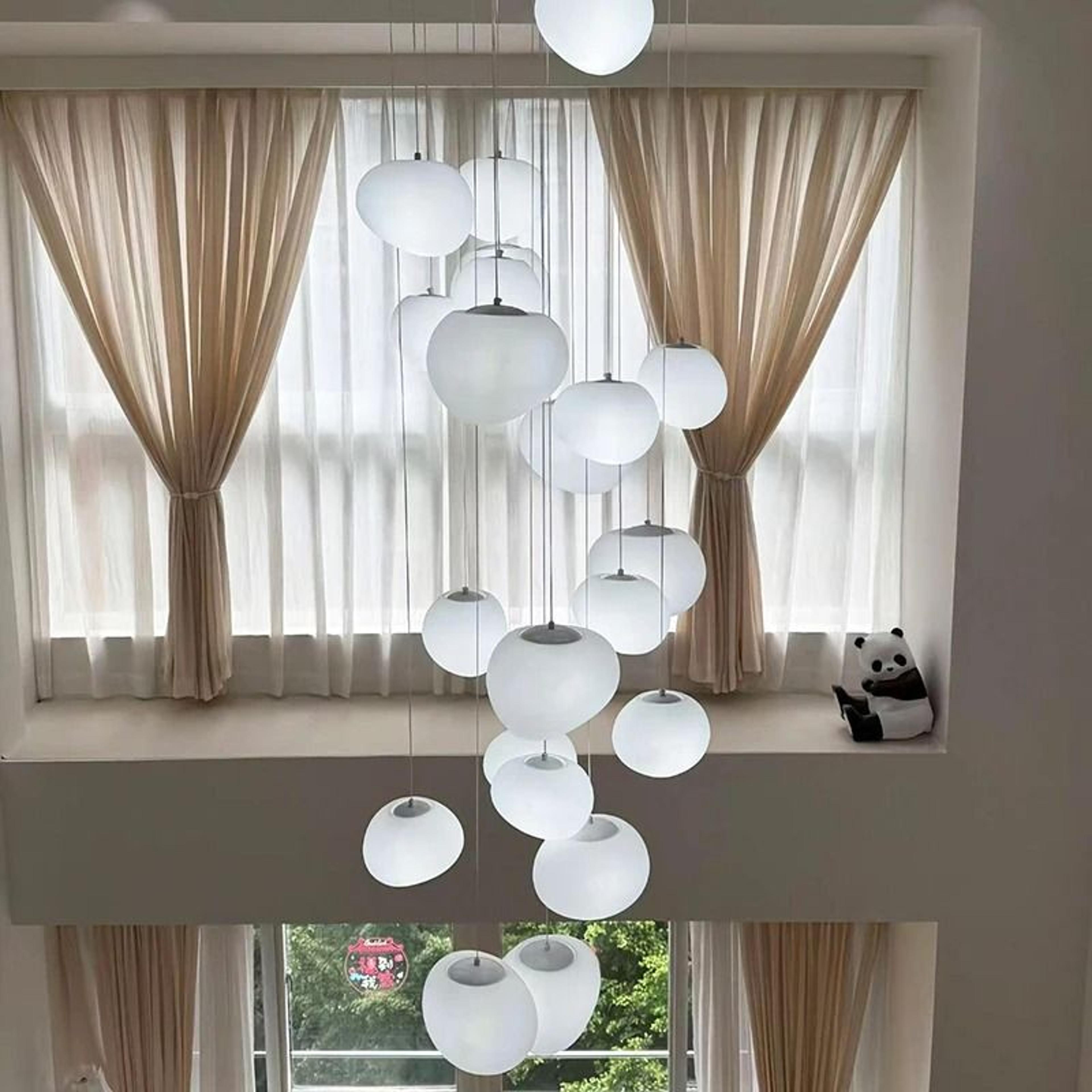 Modern Luxury Staircase Chandelier For Elegant Living Room And Dining Room Lighting 15