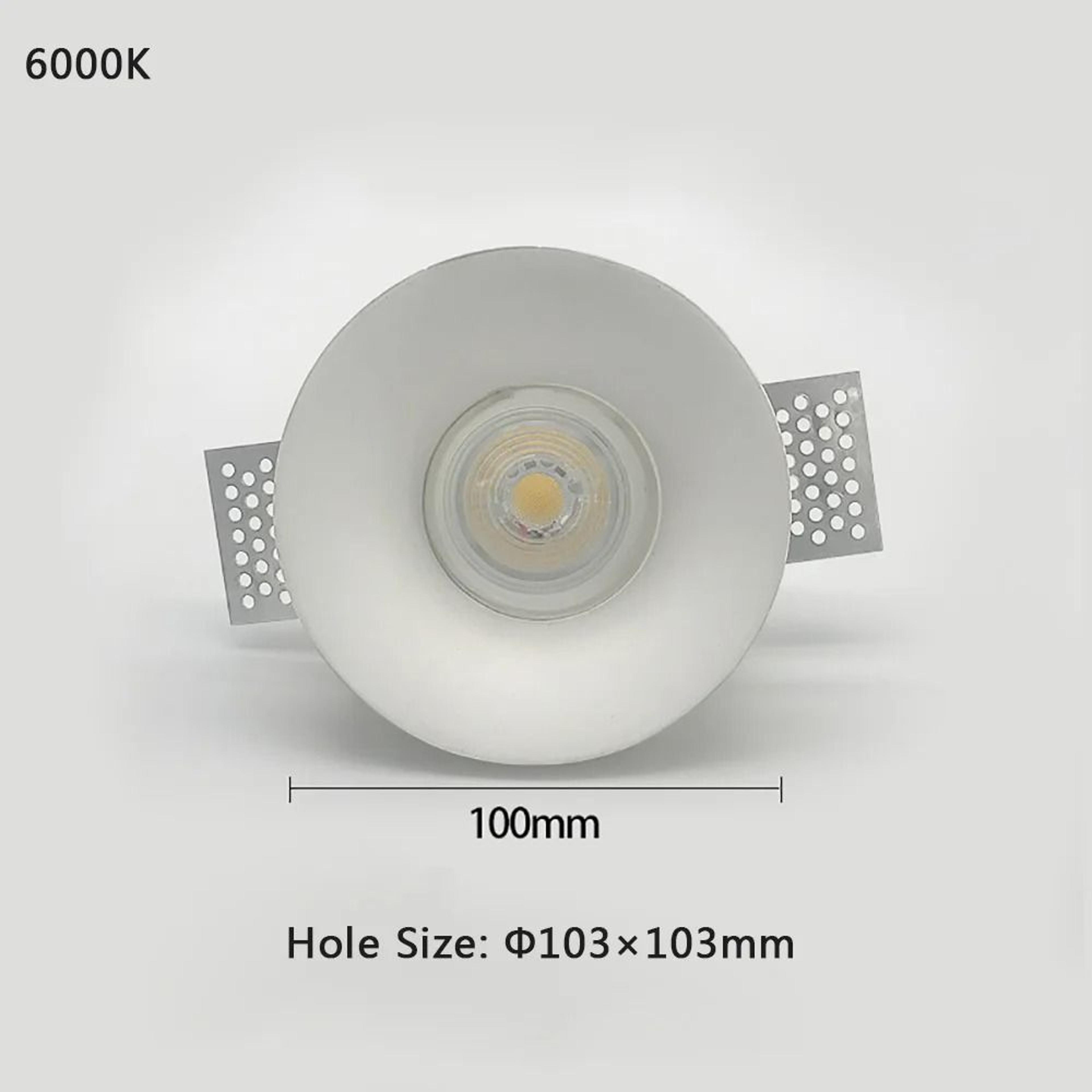 Modern Gypsum Recessed LED Downlight 7W 10W For Seamless Ceiling Lighting 3