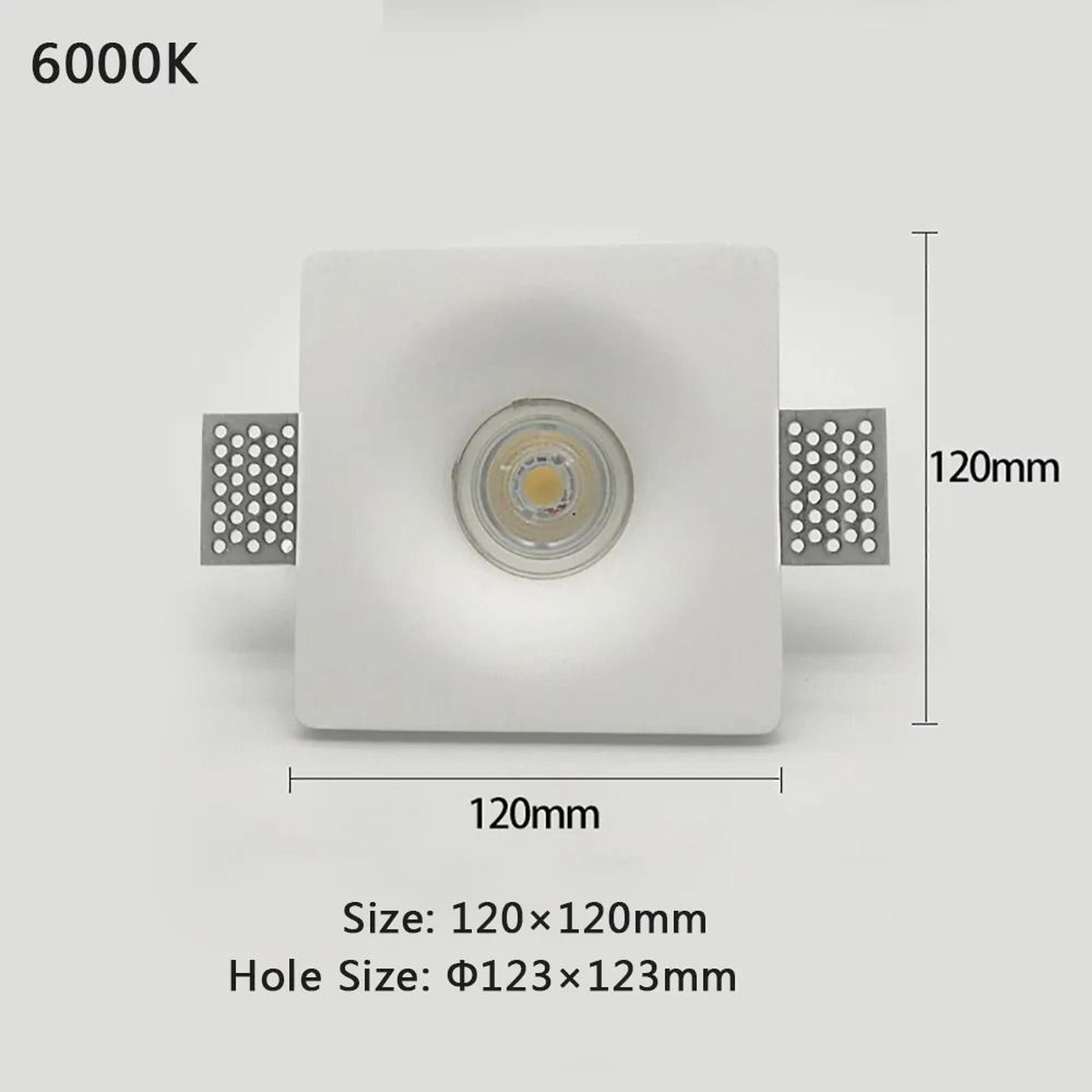 Modern Gypsum Recessed LED Downlight 7W 10W For Seamless Ceiling Lighting 6