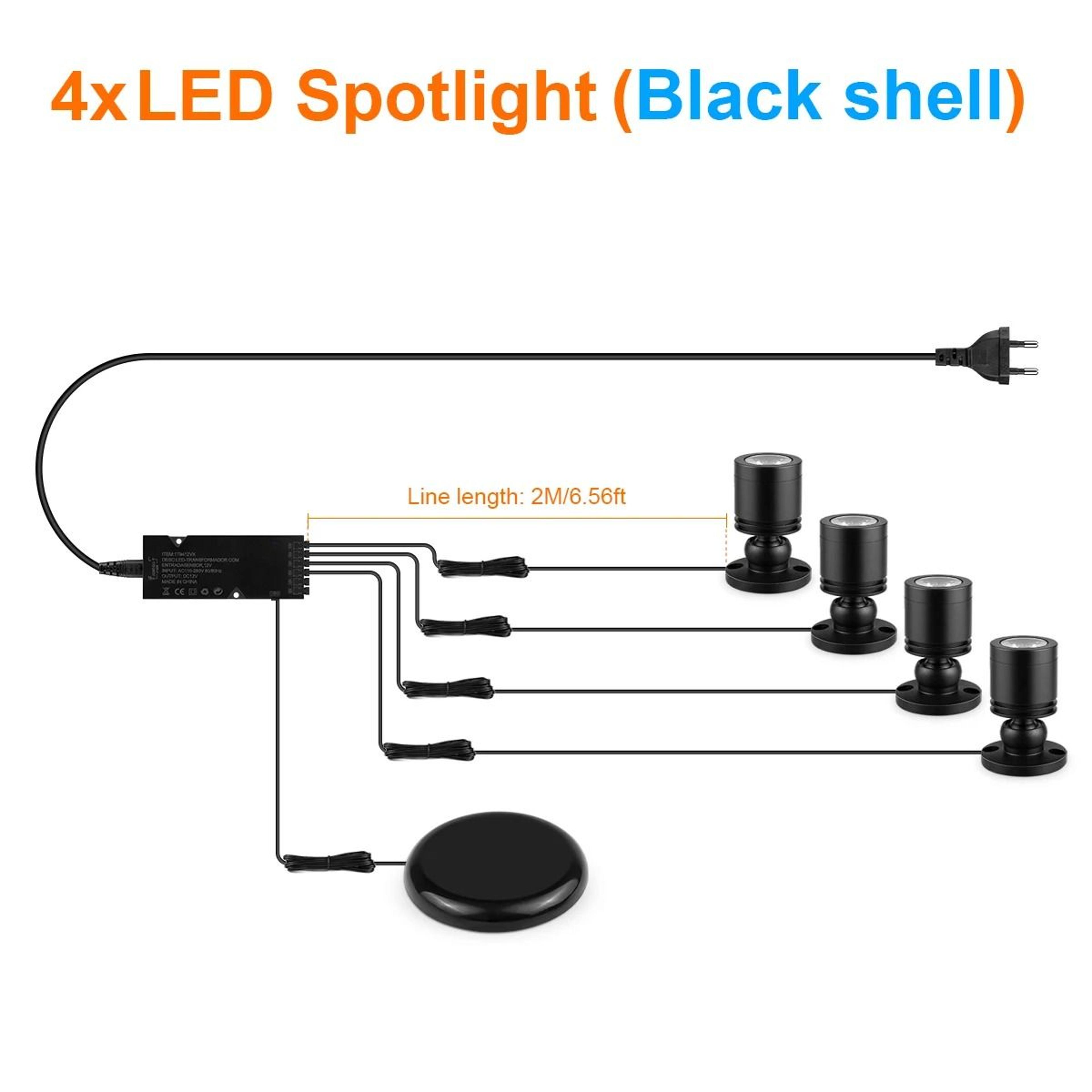 3W Touch Dimmable LED Mini Spotlight For Cabinet And Display Lighting 4