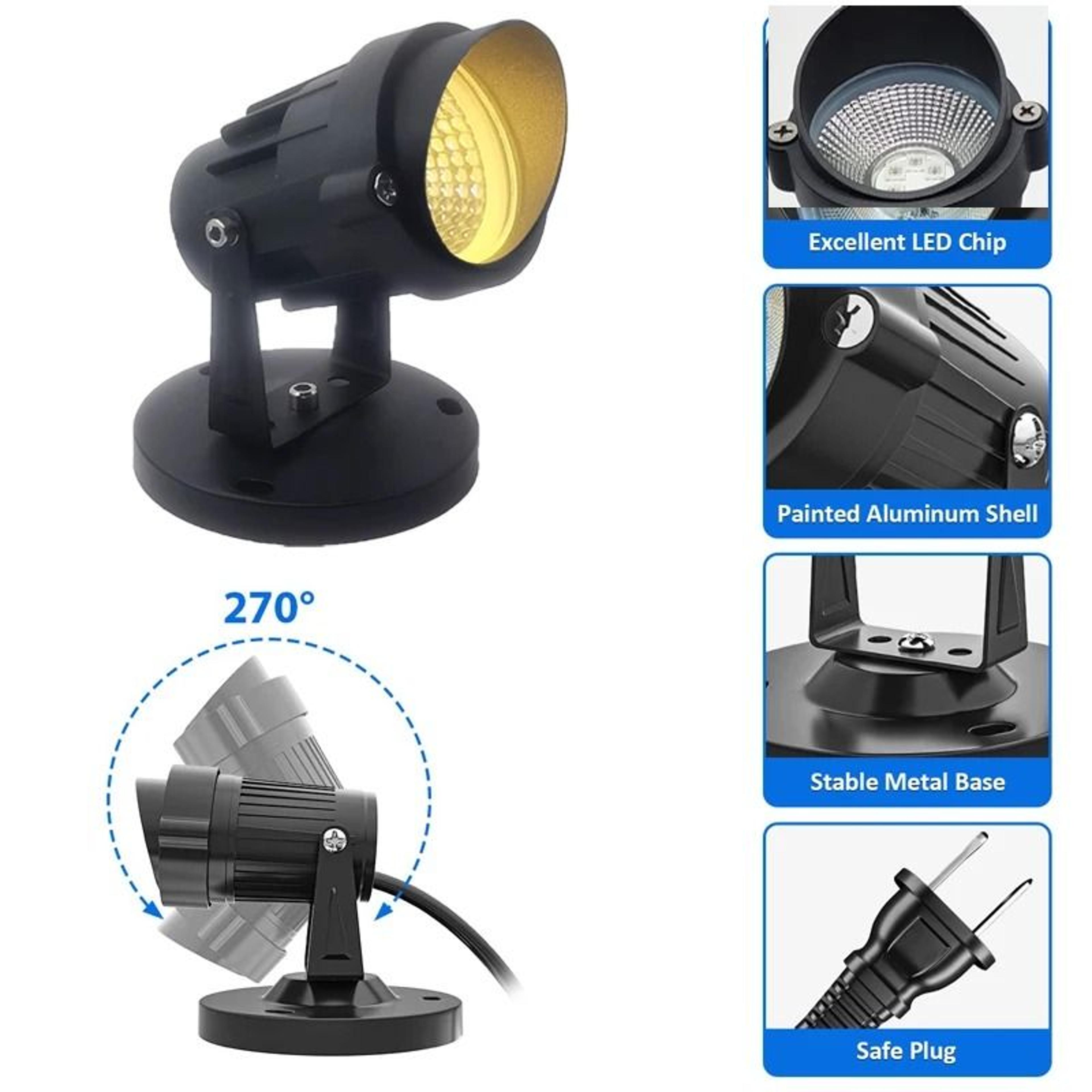 10W RGBW LED Indoor Spotlight With Remote Control And Dimming 5