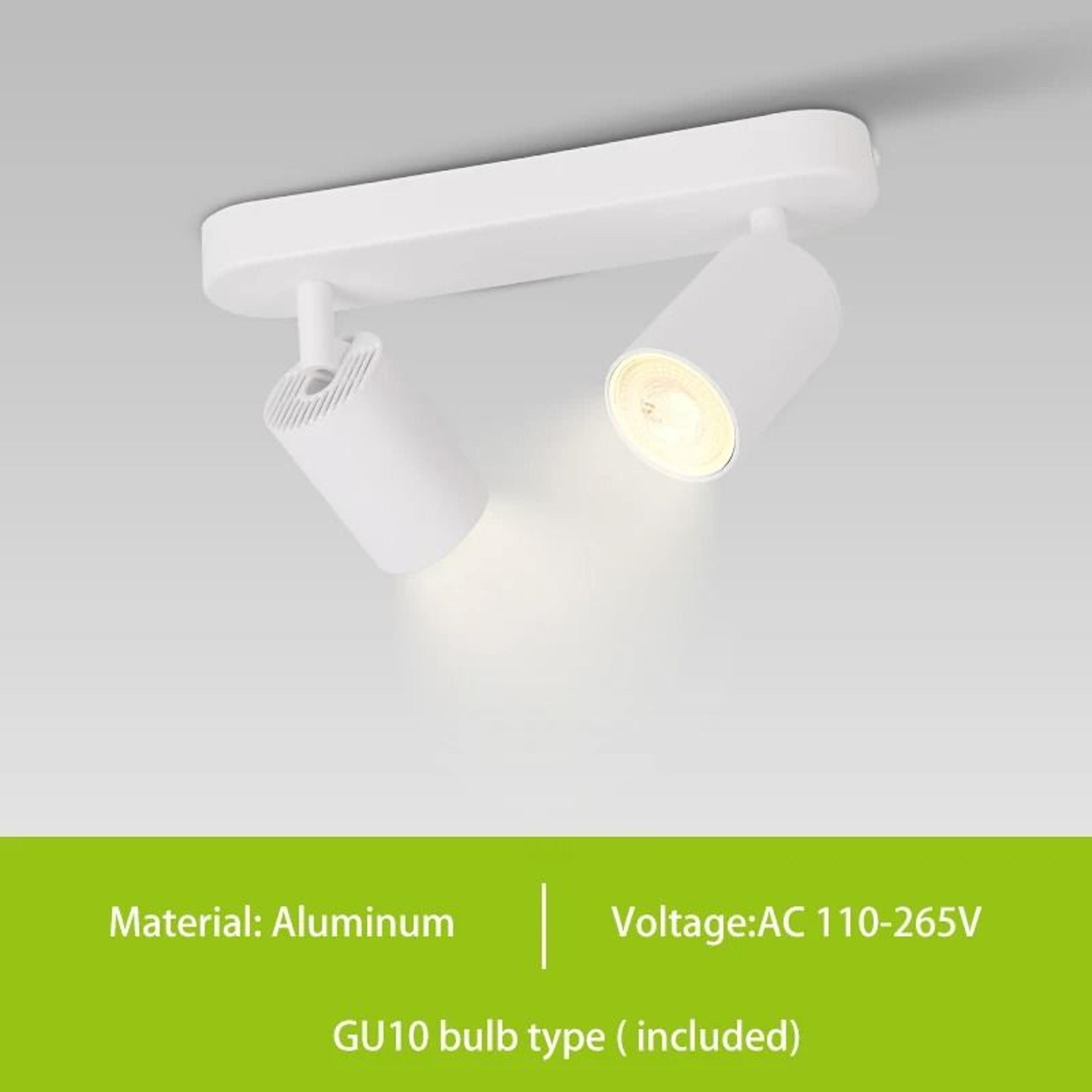 GU10 LED Track Spotlight With 3 Color Lighting For Modern Interiors 2
