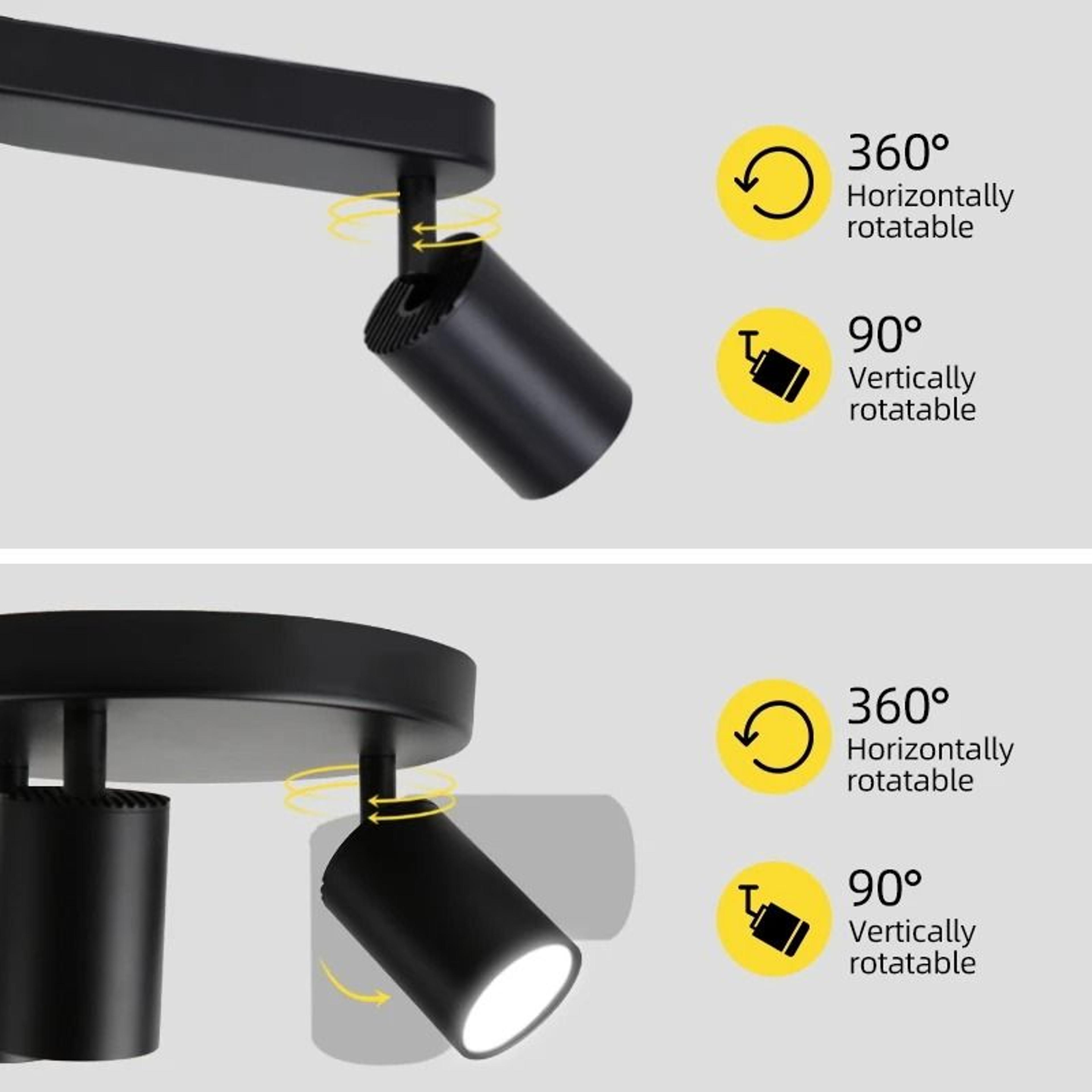 GU10 LED Track Spotlight With 3 Color Lighting For Modern Interiors 14