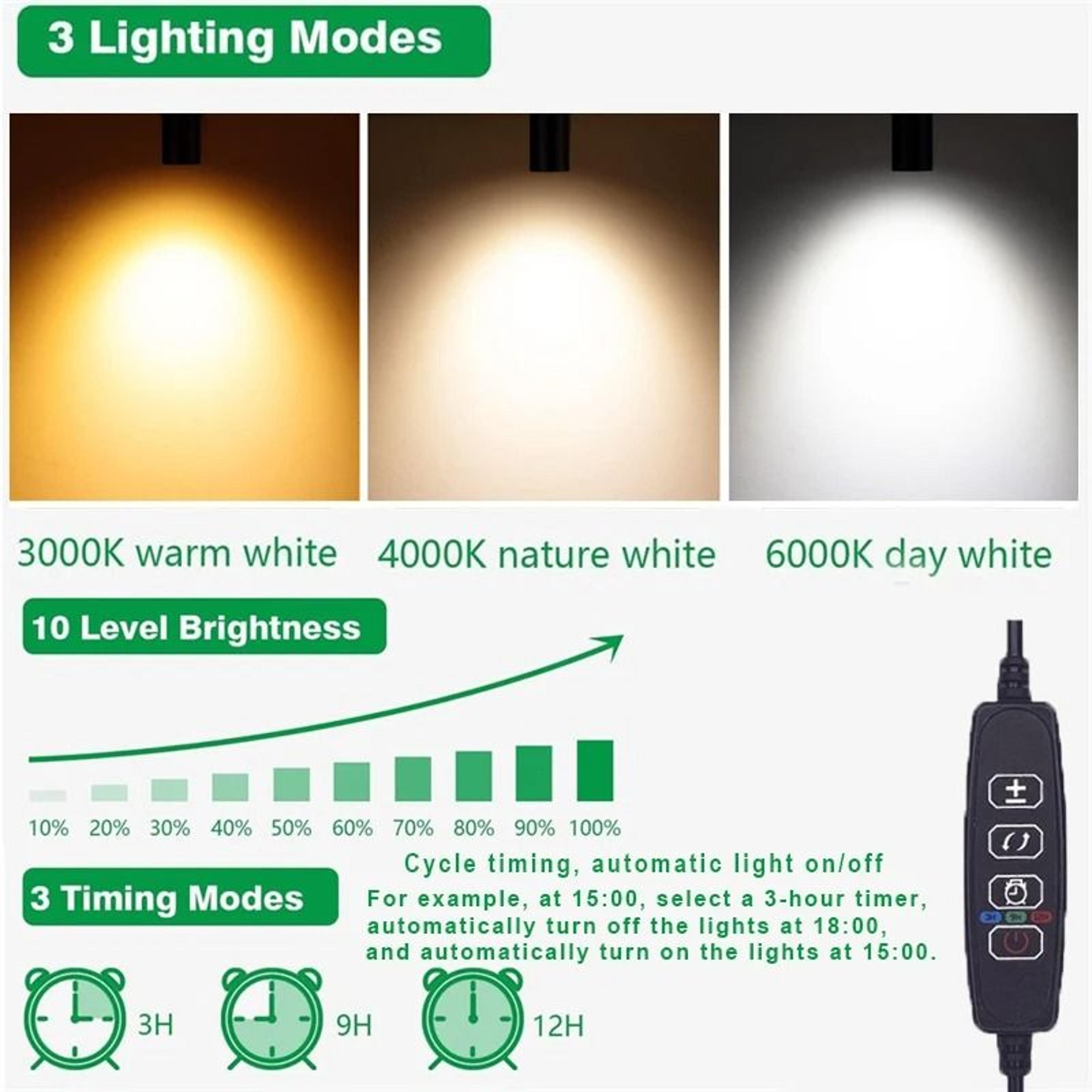 5W Dimmable LED Floor Spotlight With 3 Color Indoor Uplighting 6
