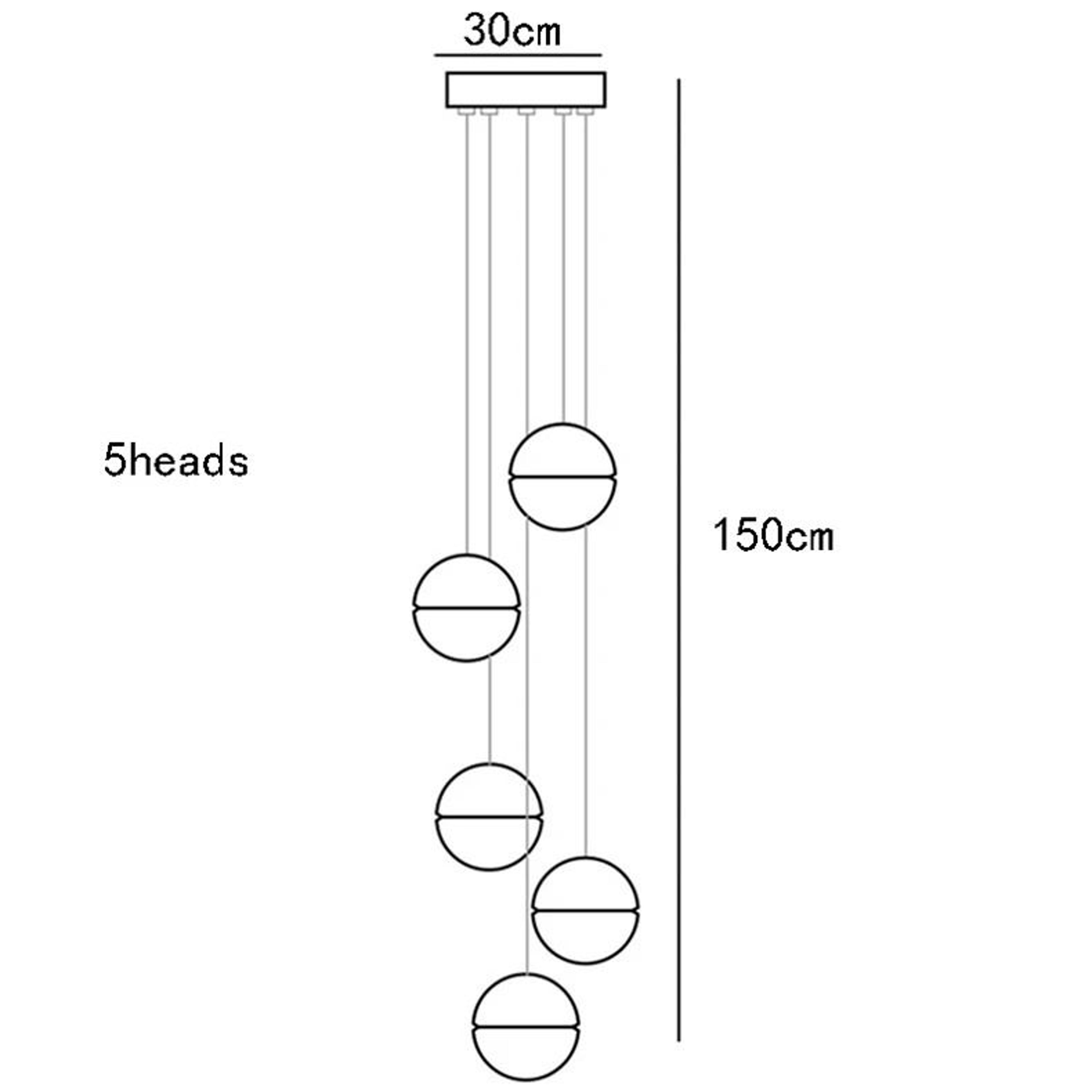 Modern Staircase Chandelier For Elegant Living Room And Dining Room Lighting 3
