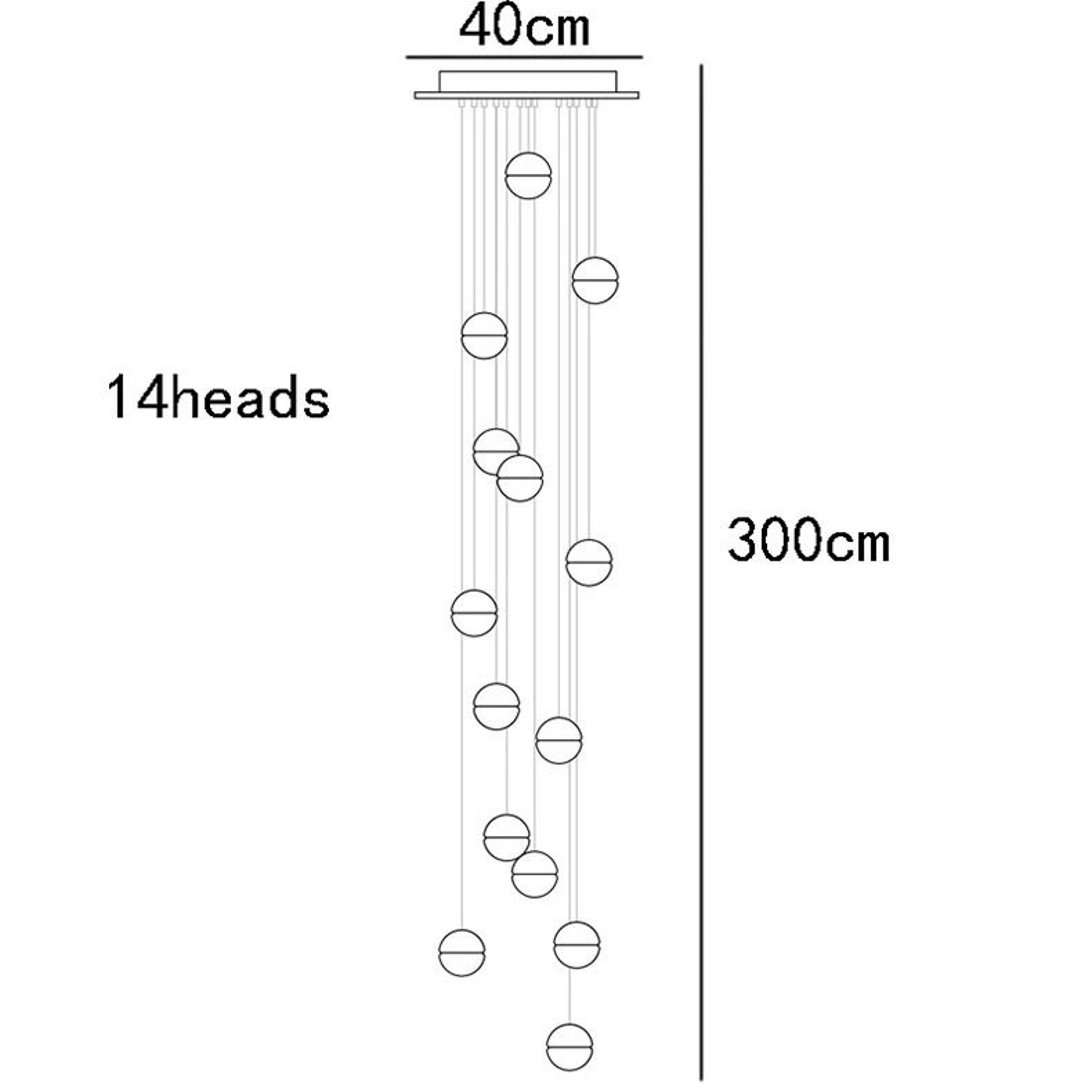Modern Staircase Chandelier For Elegant Living Room And Dining Room Lighting 5