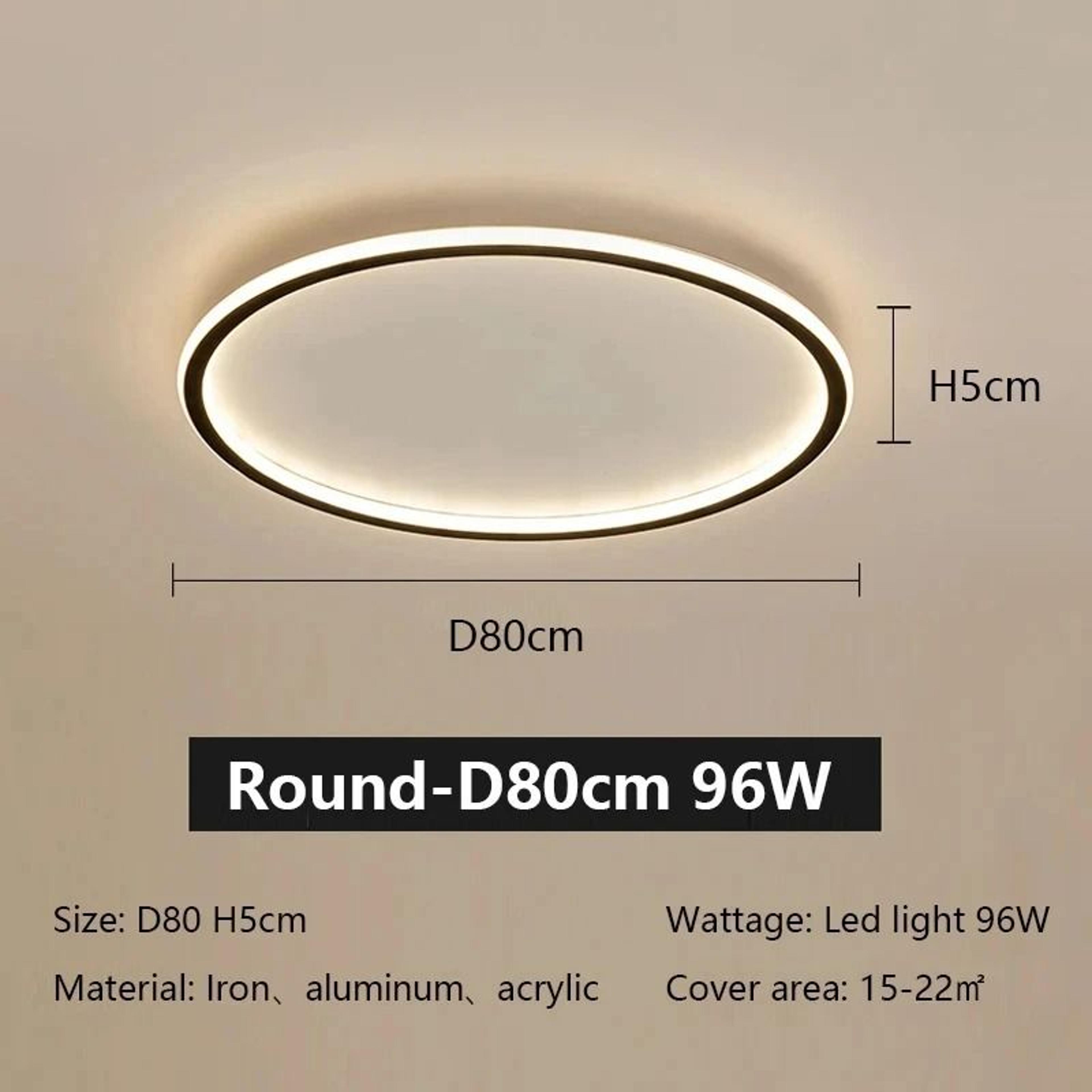 Modern Ultra Thin LED Ceiling Light With Remote Control For Living Room And Bedroom 6