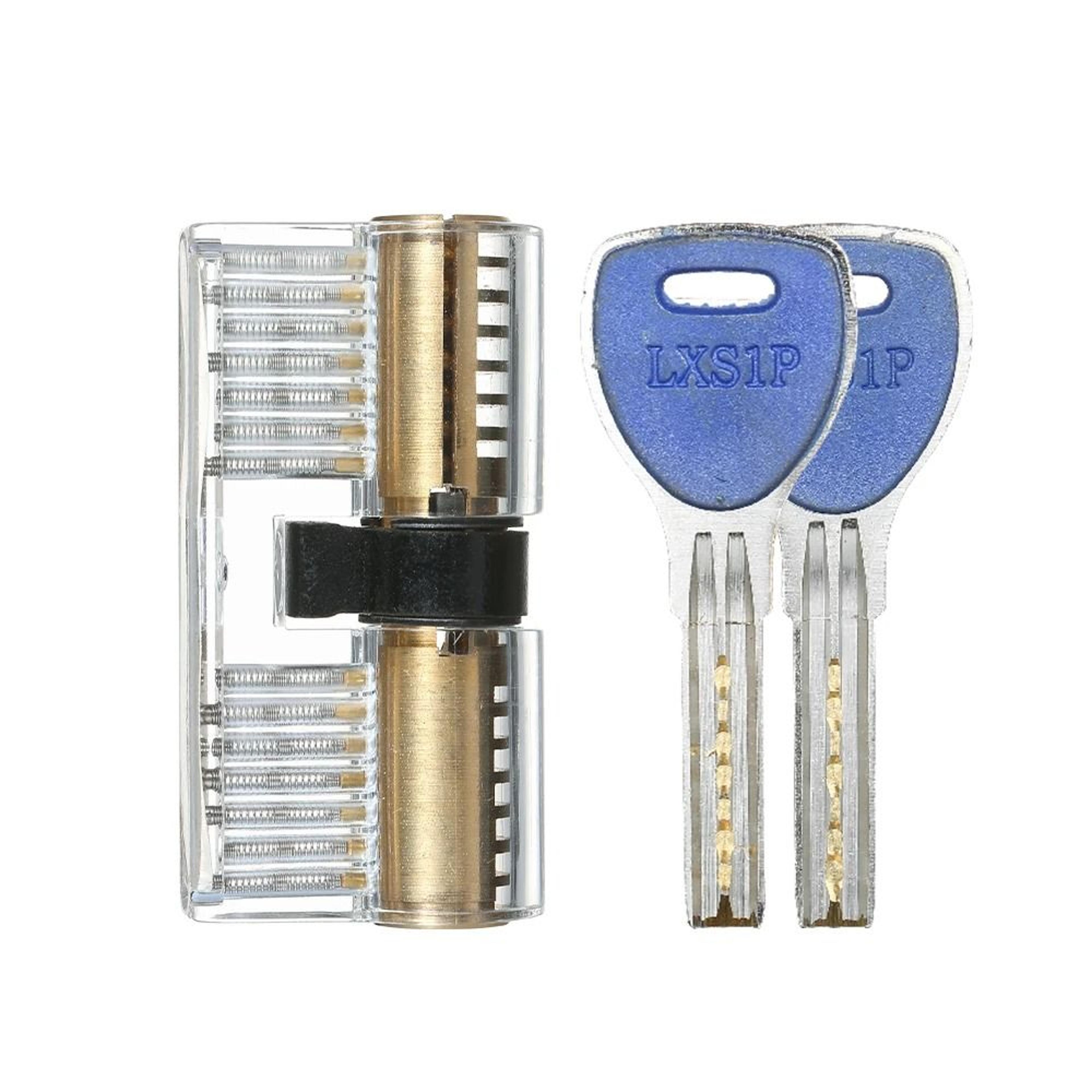 8 Piece Transparent Practice Lock Set For Beginner Locksmith Training 1
