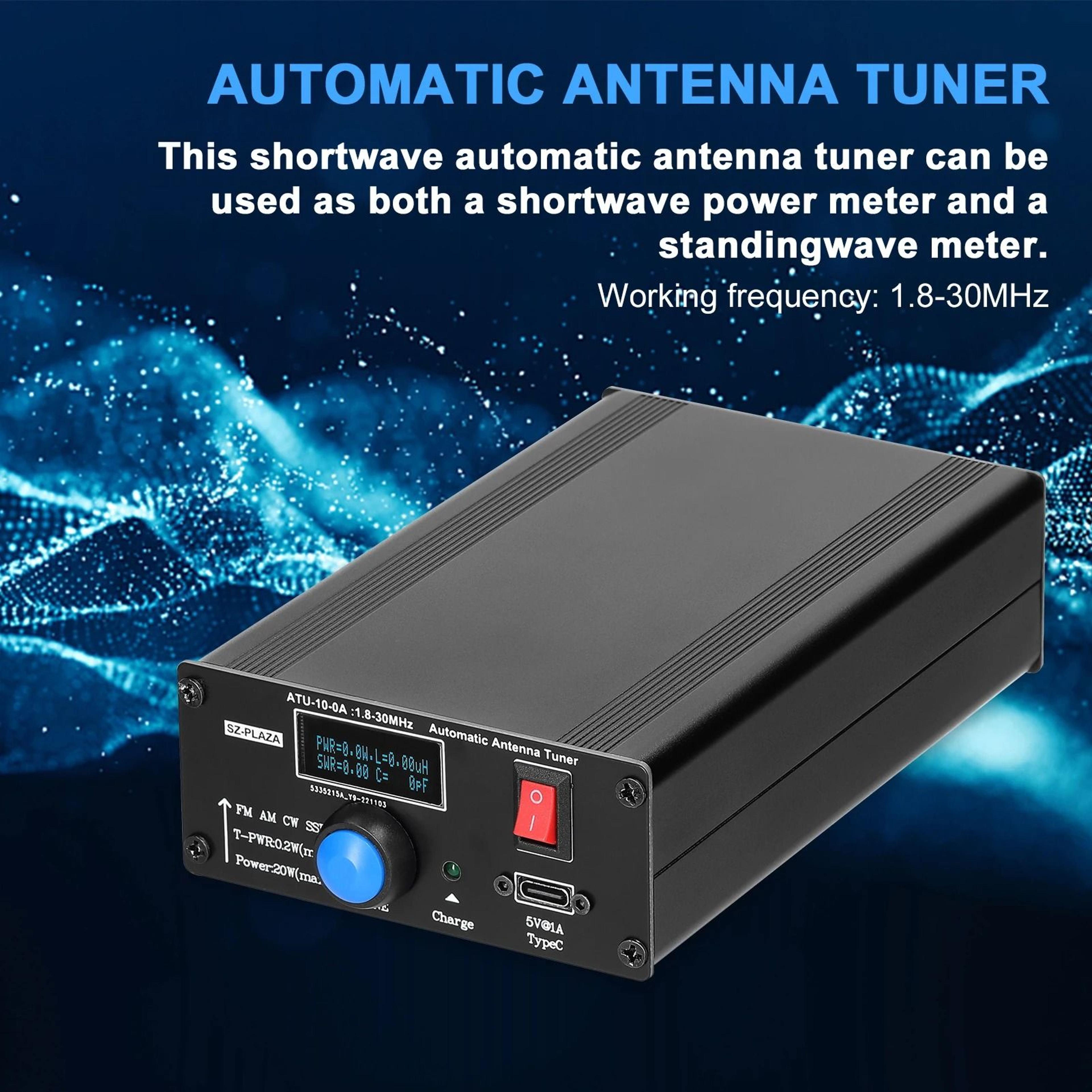 20W Automatic Shortwave Antenna Tuner 1830MHz With SWR Power Meter 3