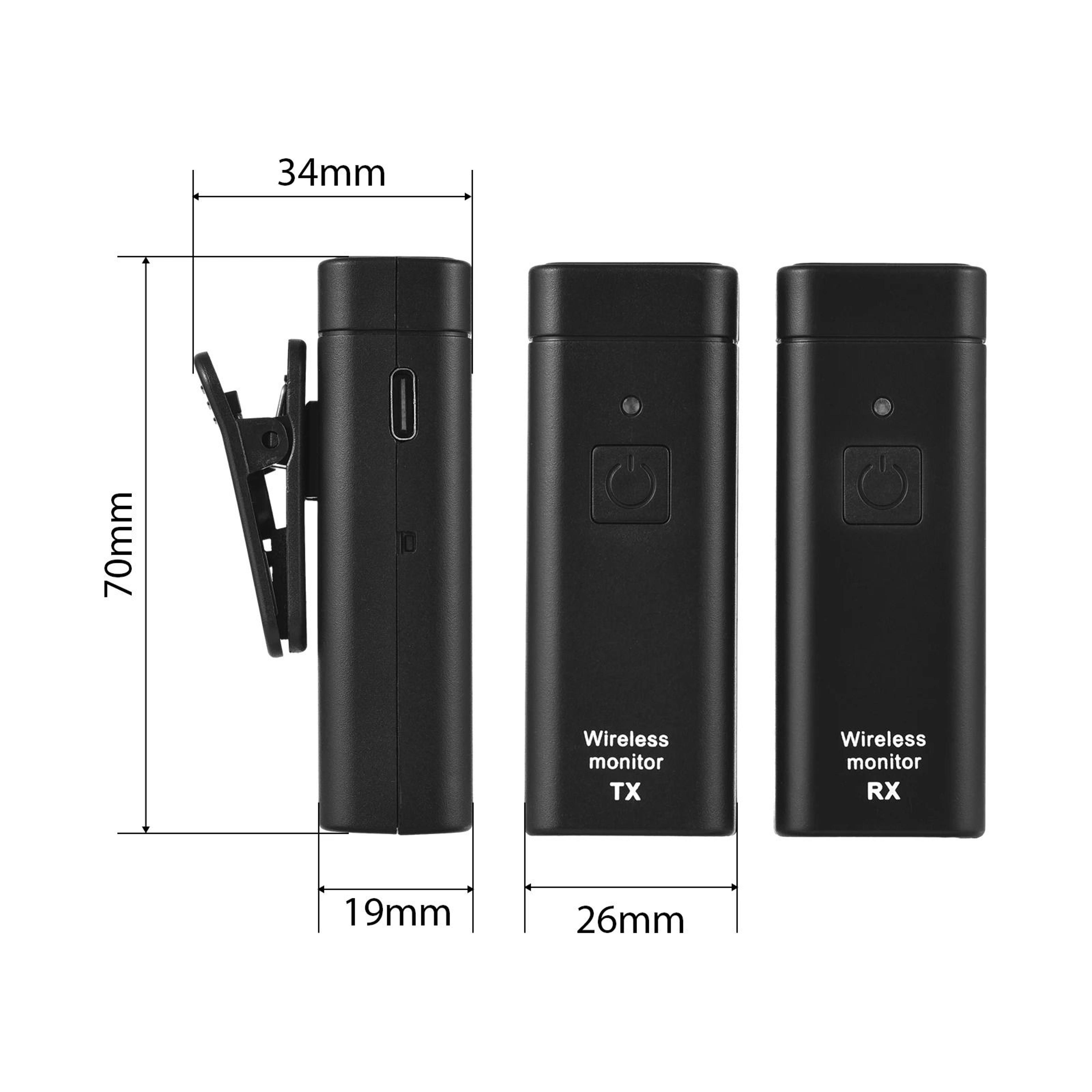 Professional UHF Wireless In Ear Monitor System With Stereo Audio 3